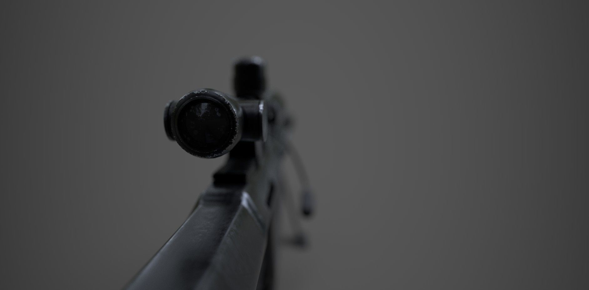 M82 Barrett Sniper Low-poly 3D model_5