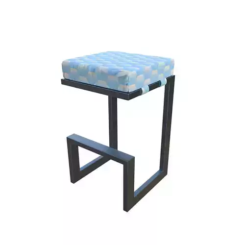 stool with fabric