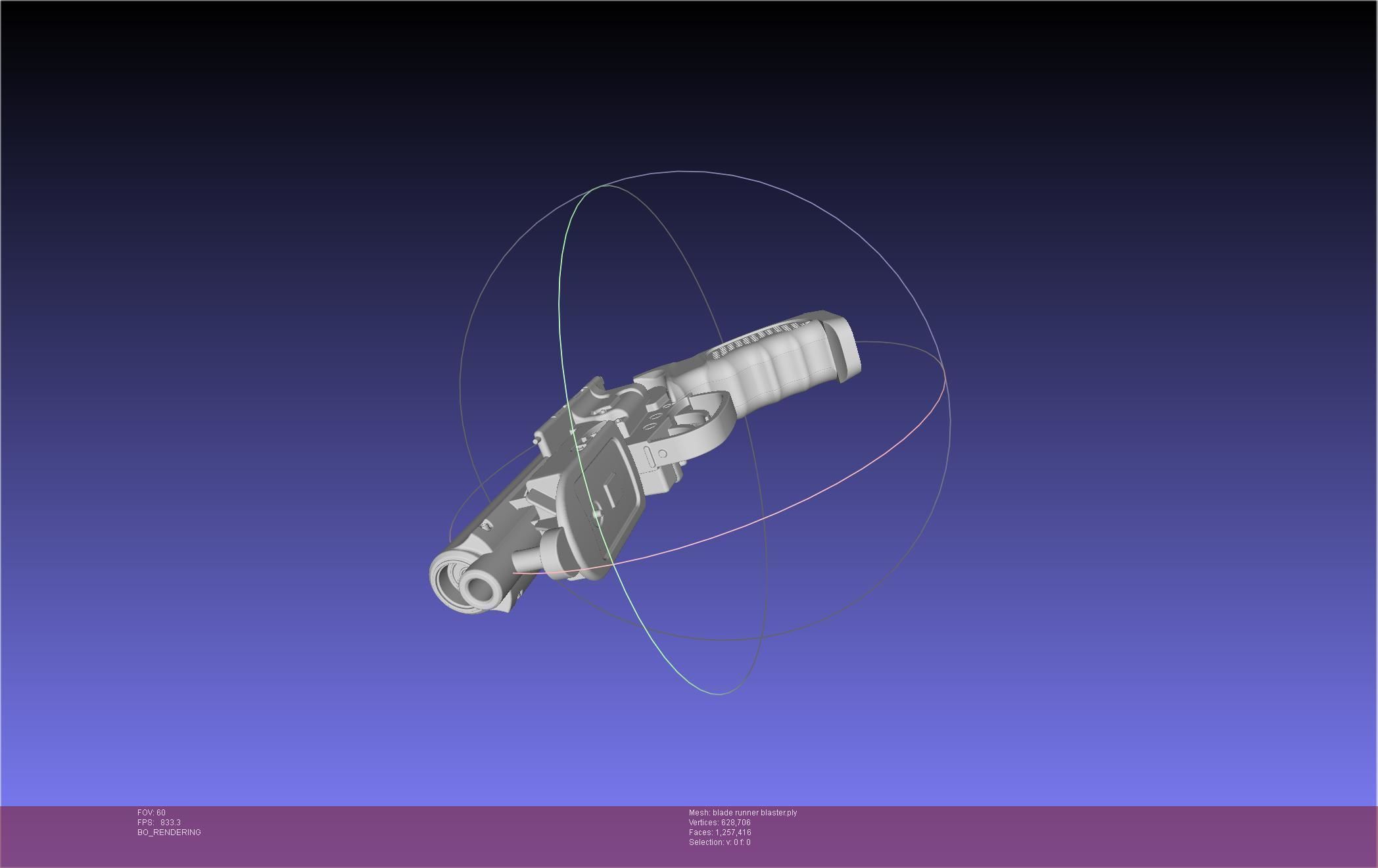 Blade Runner Deckard Blaster Basic Model 3D model_77