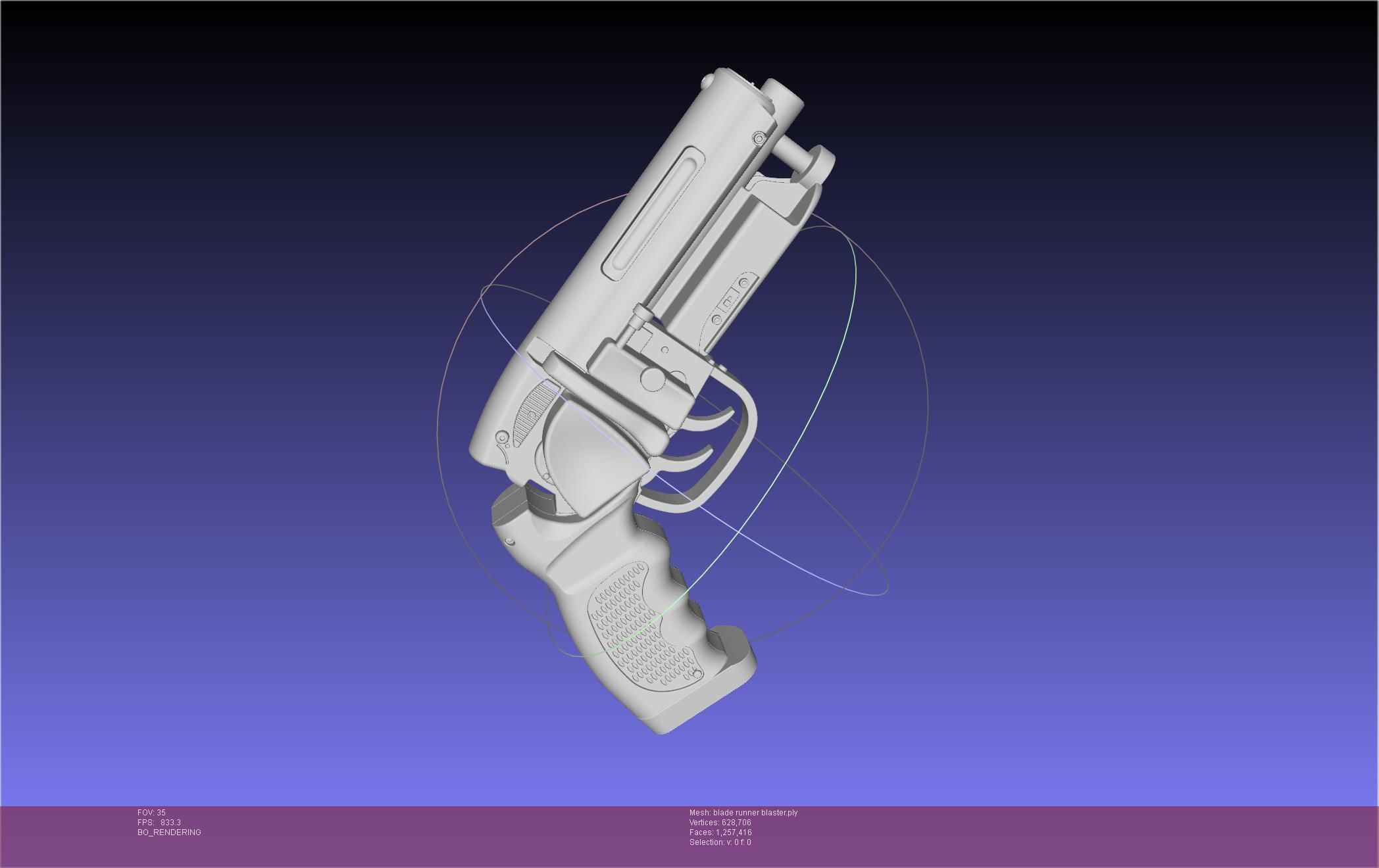 Blade Runner Deckard Blaster Basic Model 3D model_143