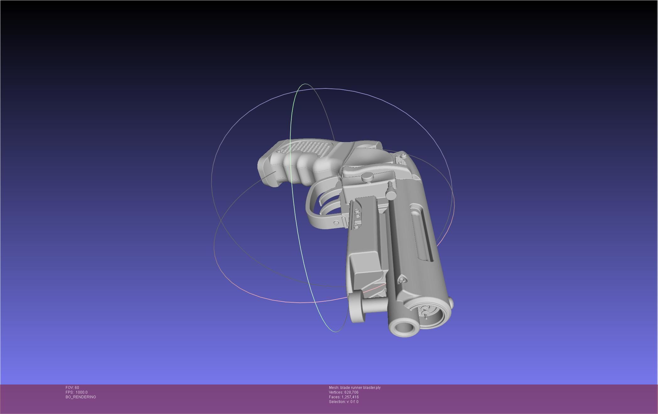Blade Runner Deckard Blaster Basic Model 3D model_56