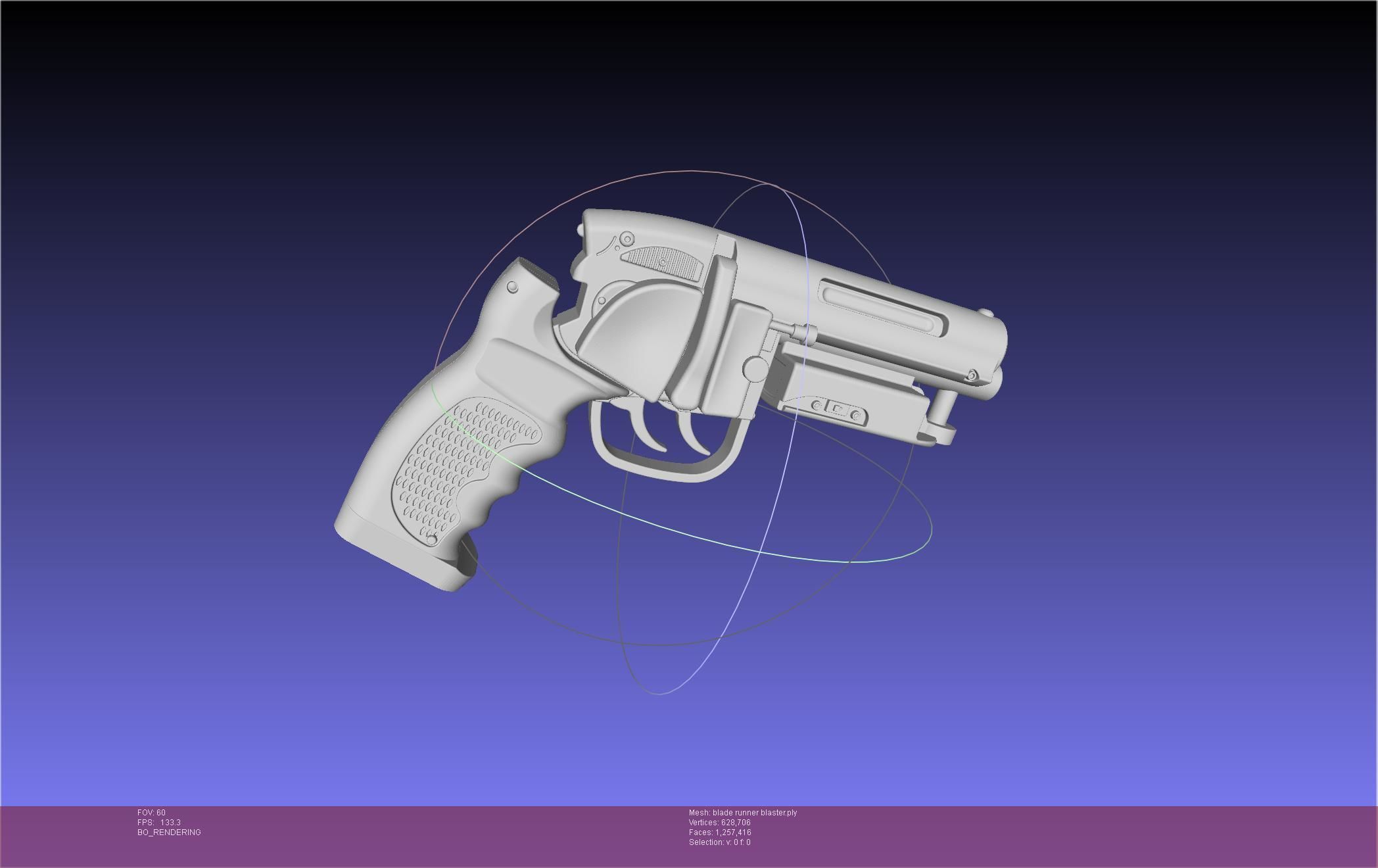 Blade Runner Deckard Blaster Basic Model 3D model_14