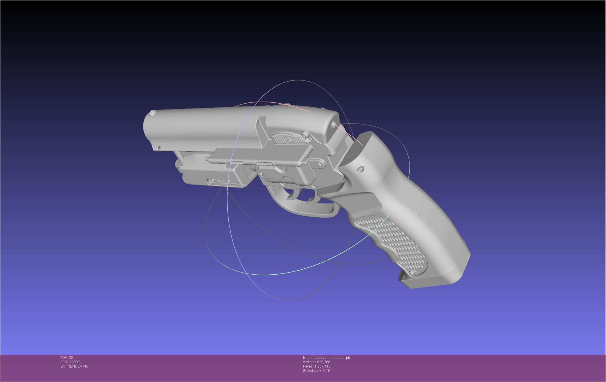 Blade Runner Deckard Blaster Basic Model 3D model_141