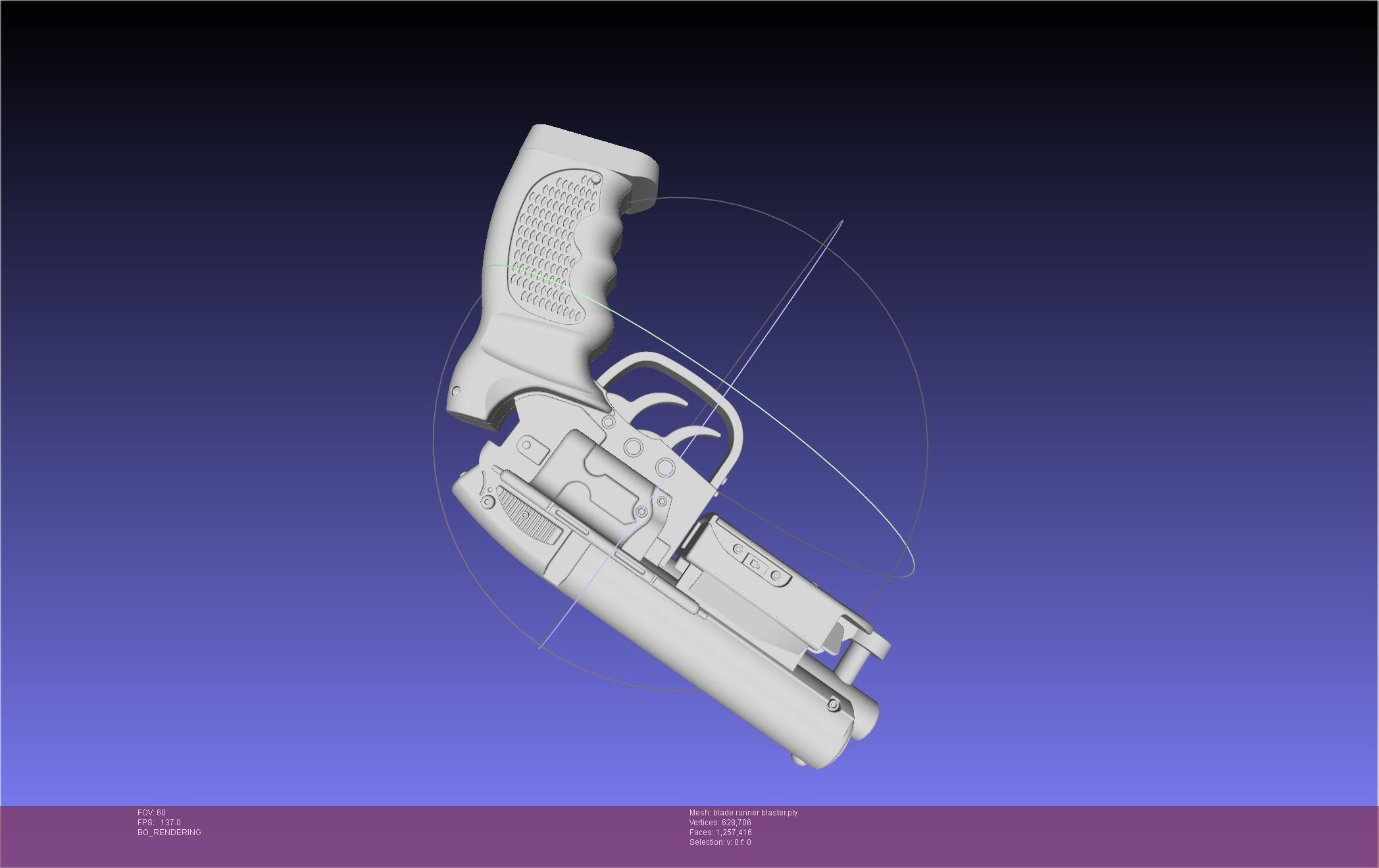 Blade Runner Deckard Blaster Basic Model 3D model_2