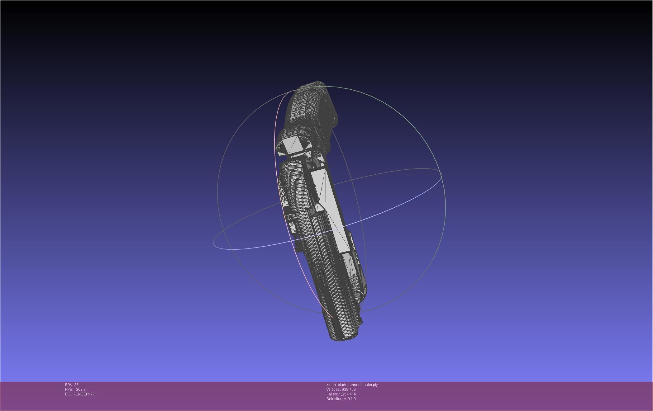 Blade Runner Deckard Blaster Basic Model 3D model_116