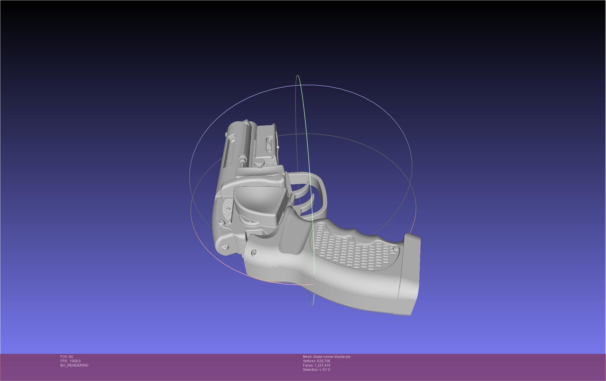 Blade Runner Deckard Blaster Basic Model 3D model_59