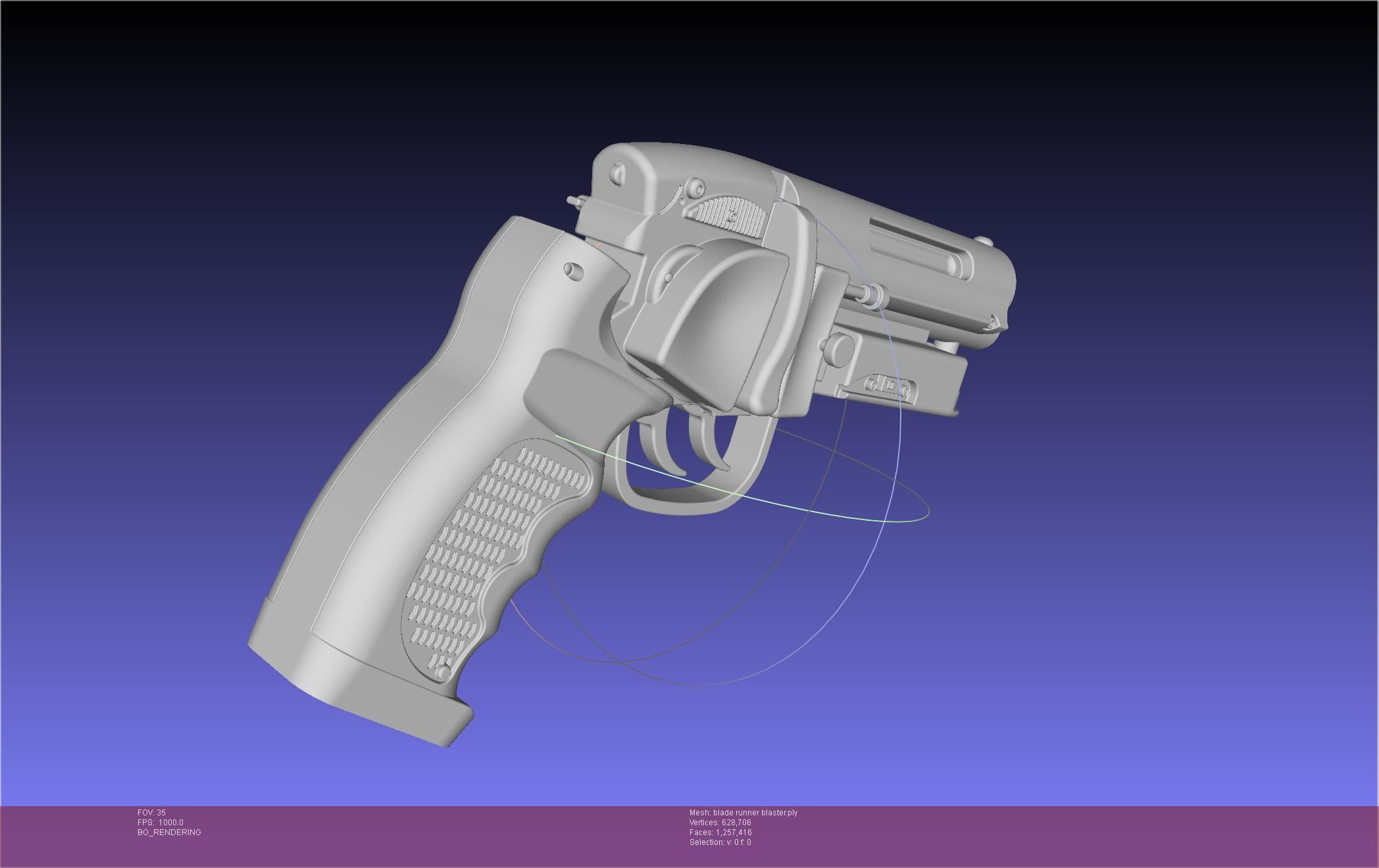 Blade Runner Deckard Blaster Basic Model 3D model_124