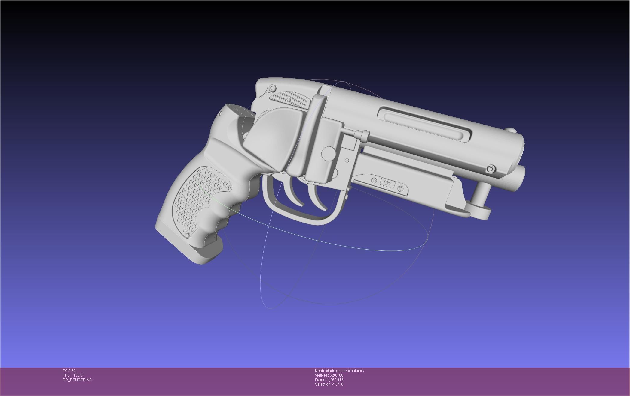Blade Runner Deckard Blaster Basic Model 3D model_9
