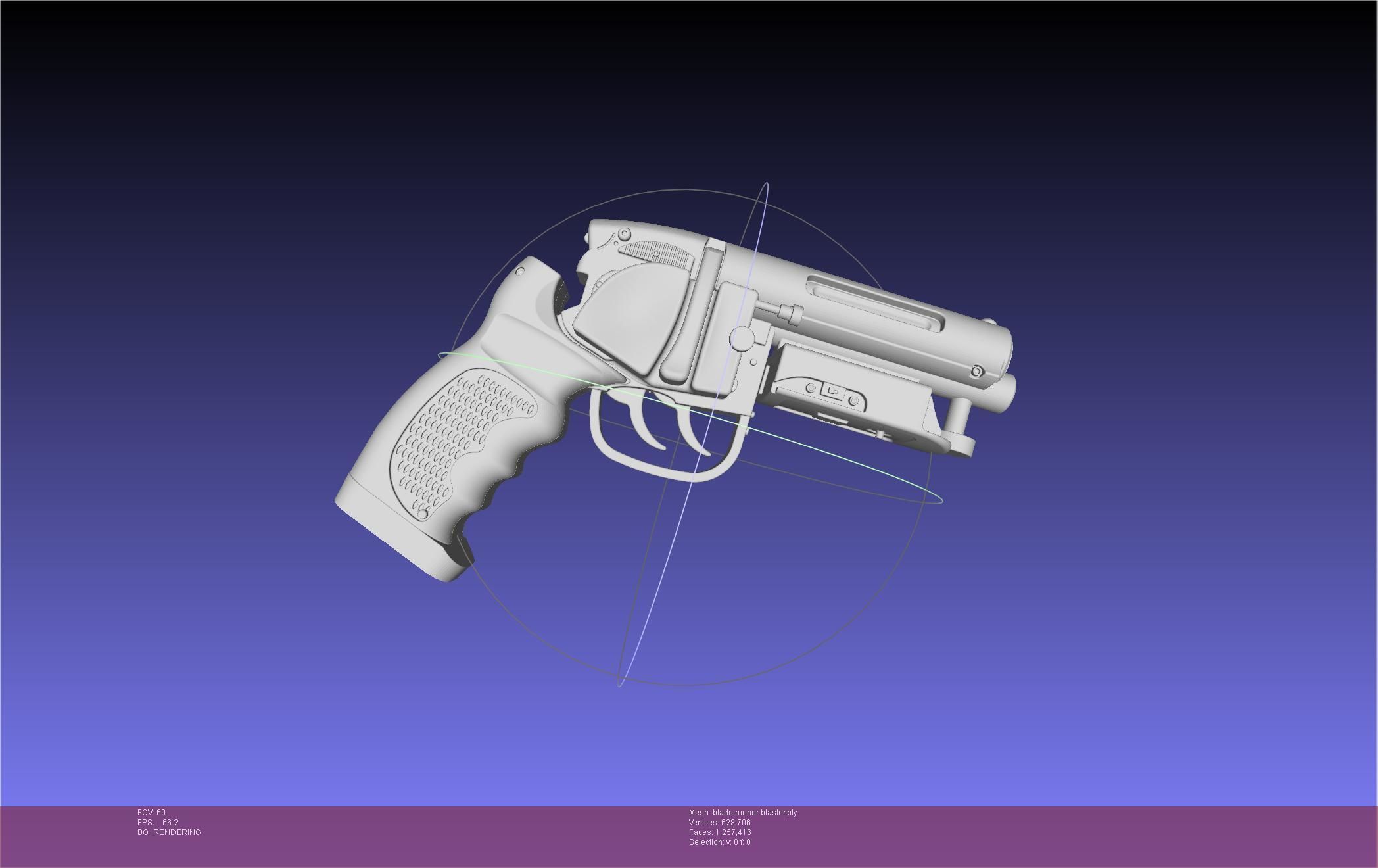 Blade Runner Deckard Blaster Basic Model 3D model_13