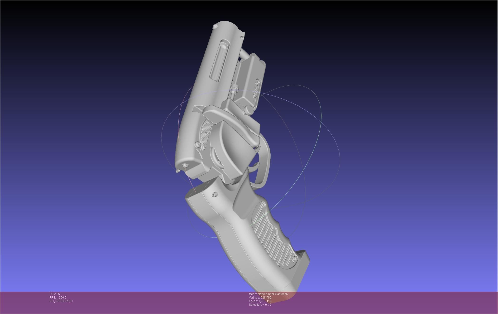 Blade Runner Deckard Blaster Basic Model 3D model_142