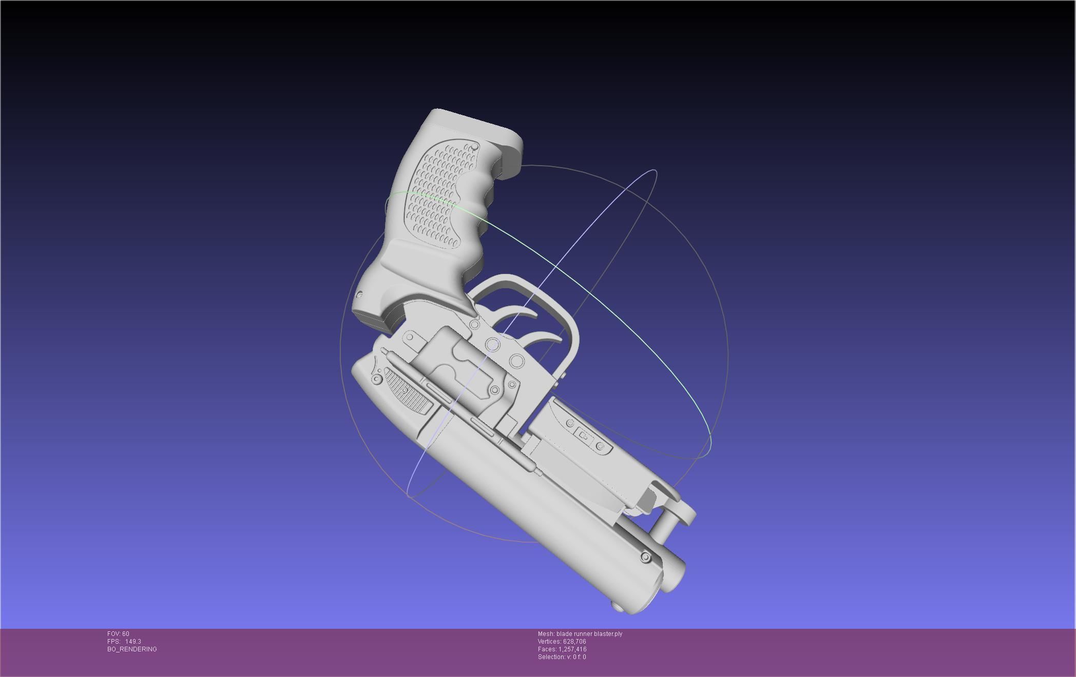 Blade Runner Deckard Blaster Basic Model 3D model_23