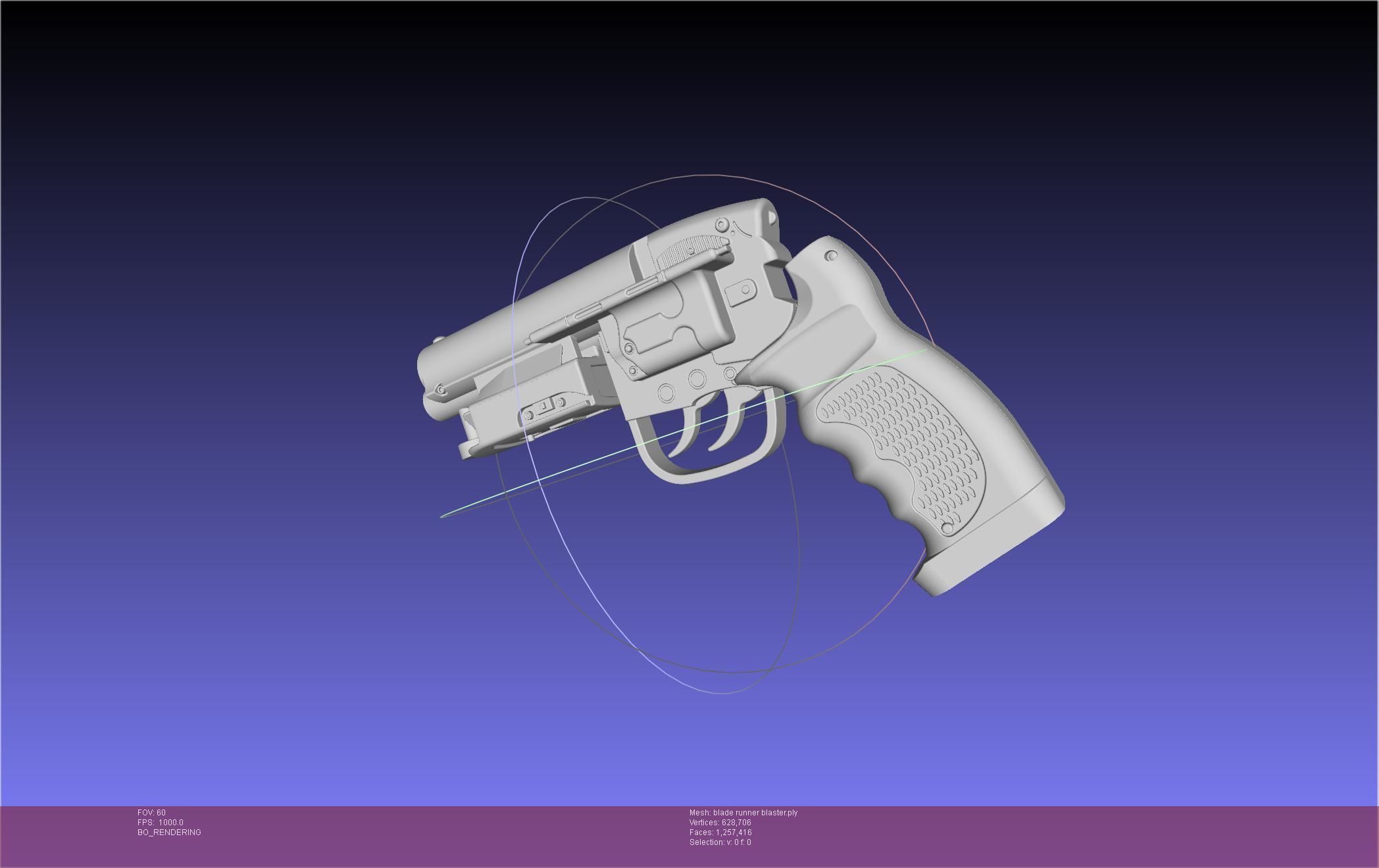 Blade Runner Deckard Blaster Basic Model 3D model_37