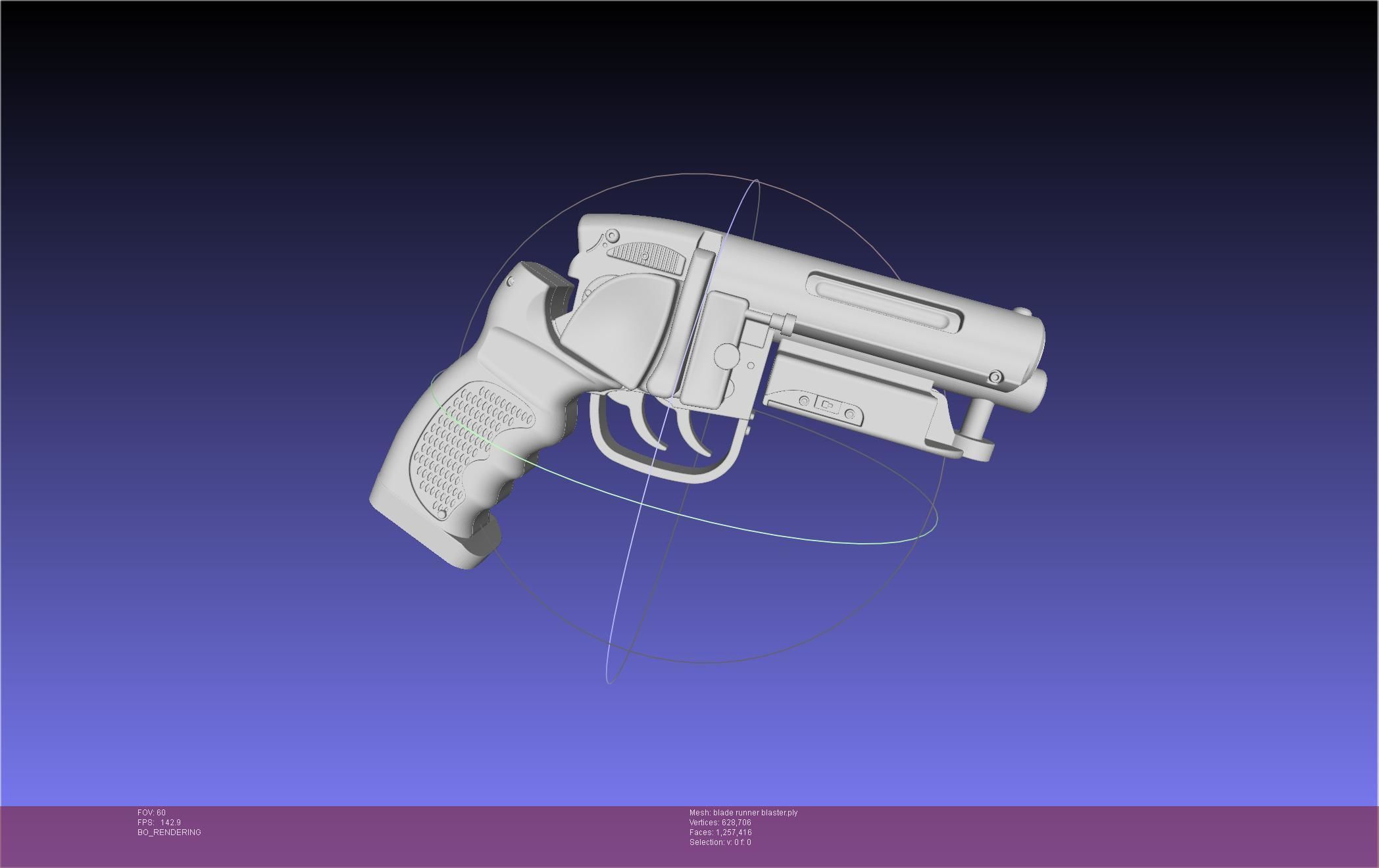 Blade Runner Deckard Blaster Basic Model 3D model_11