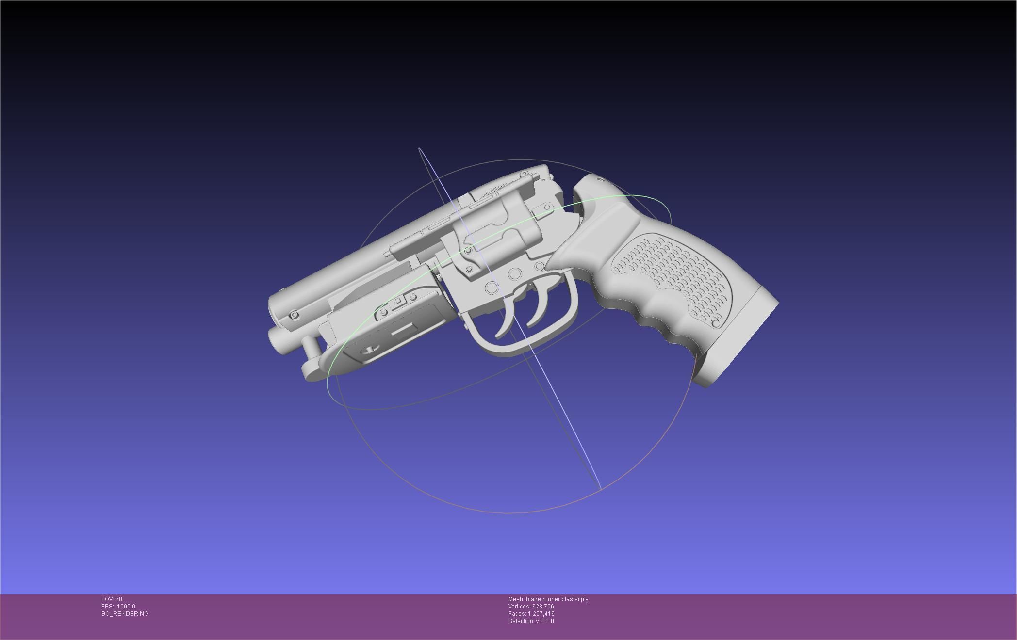 Blade Runner Deckard Blaster Basic Model 3D model_38