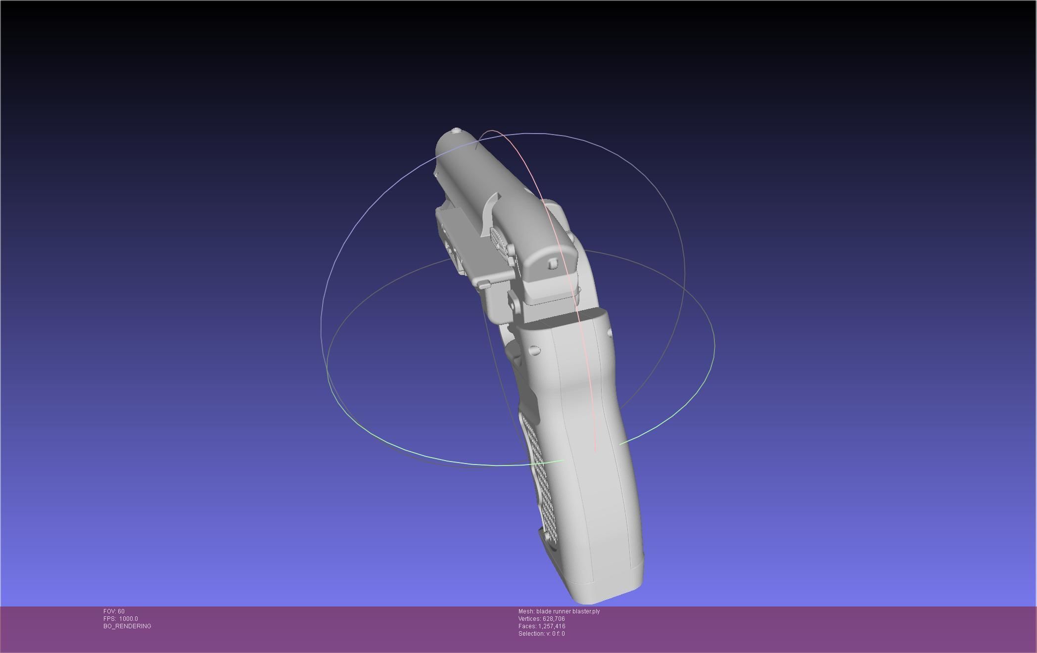 Blade Runner Deckard Blaster Basic Model 3D model_35