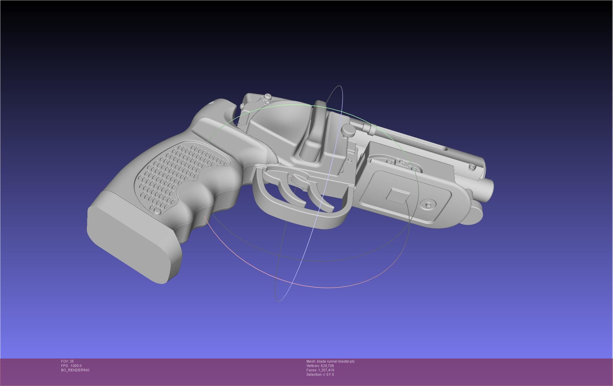 Blade Runner Deckard Blaster Basic Model 3D model_126