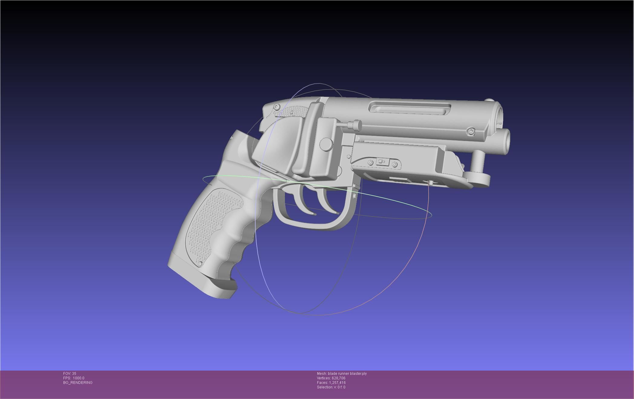 Blade Runner Deckard Blaster Basic Model 3D model_137