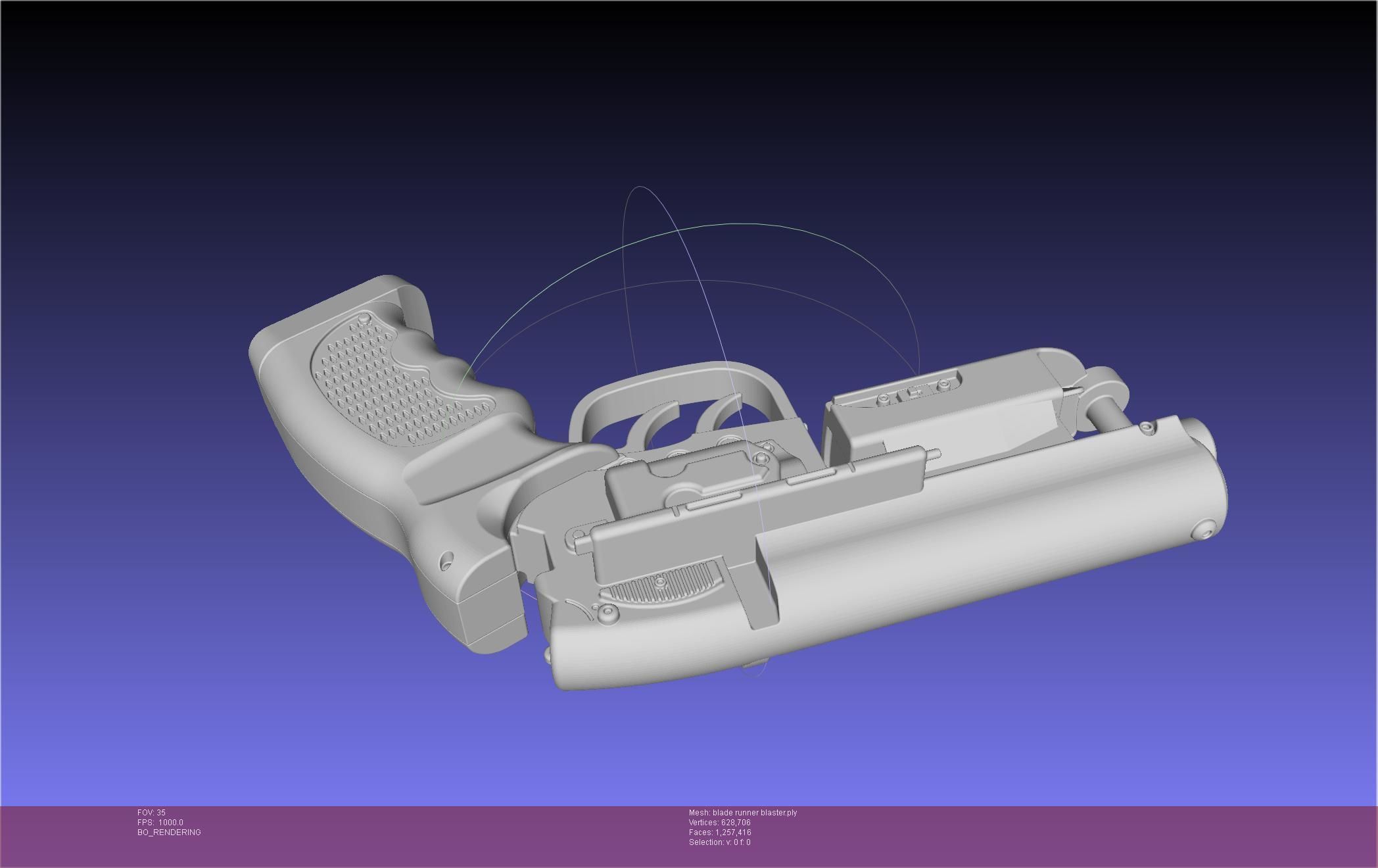 Blade Runner Deckard Blaster Basic Model 3D model_129