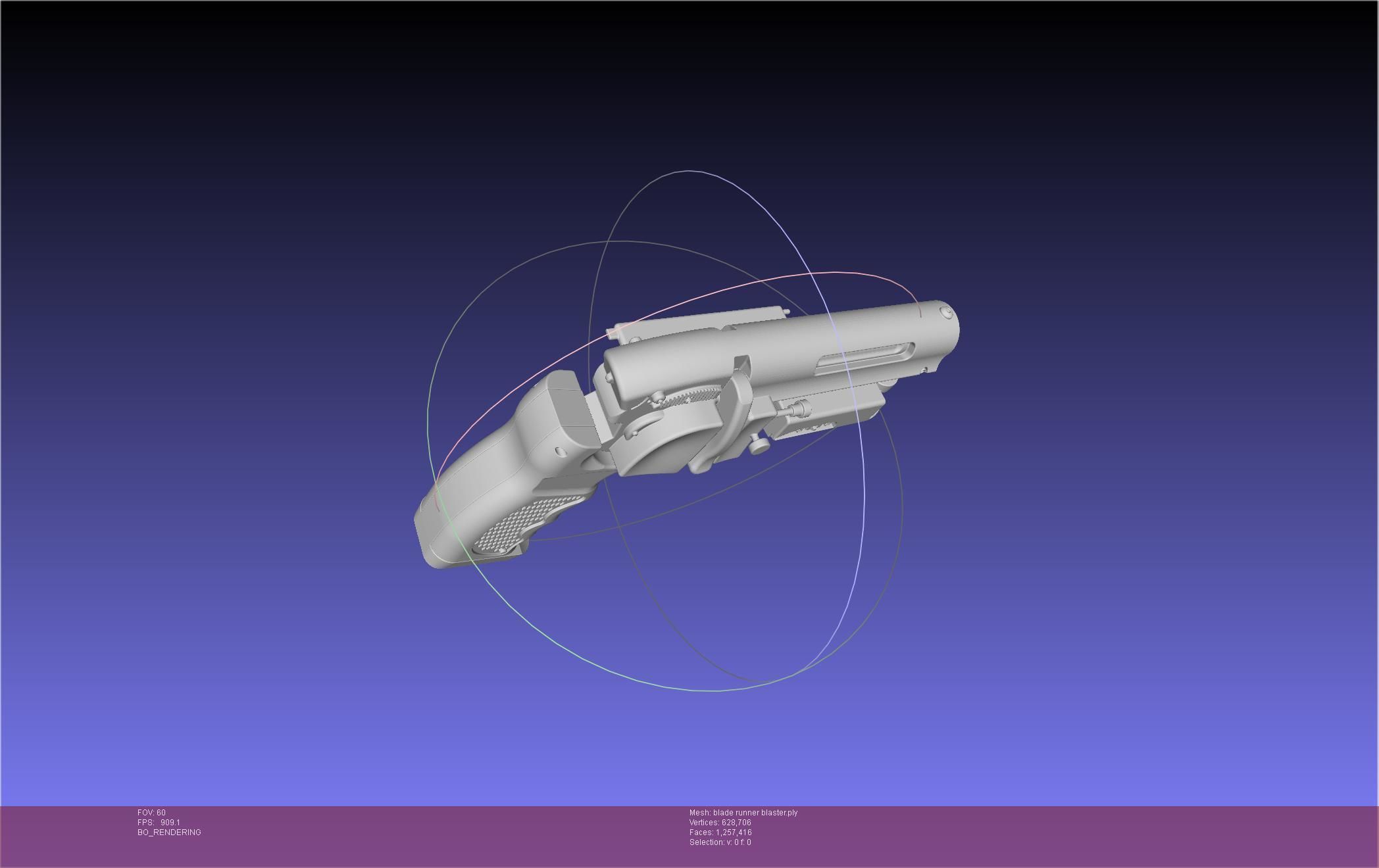 Blade Runner Deckard Blaster Basic Model 3D model_79