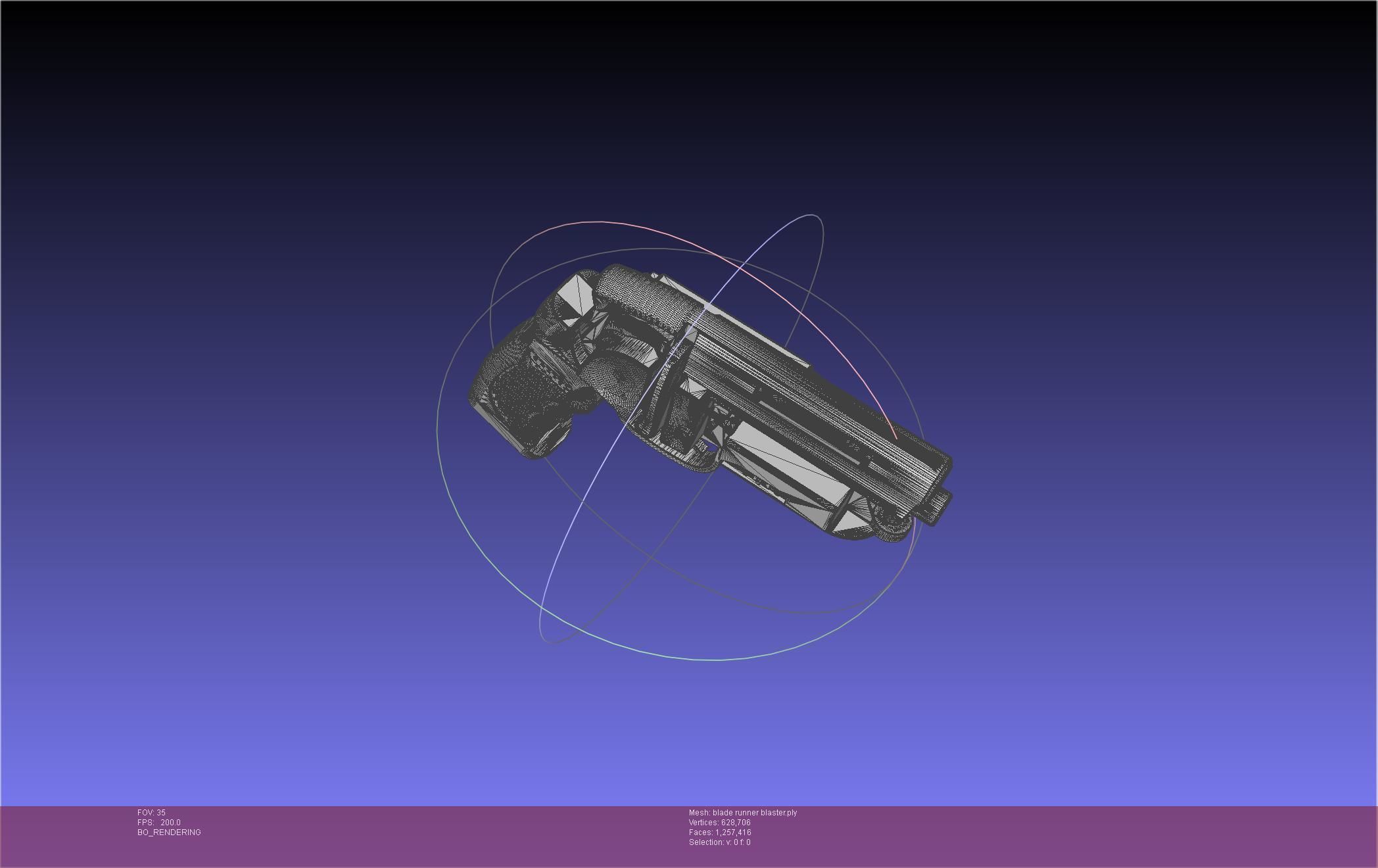 Blade Runner Deckard Blaster Basic Model 3D model_118