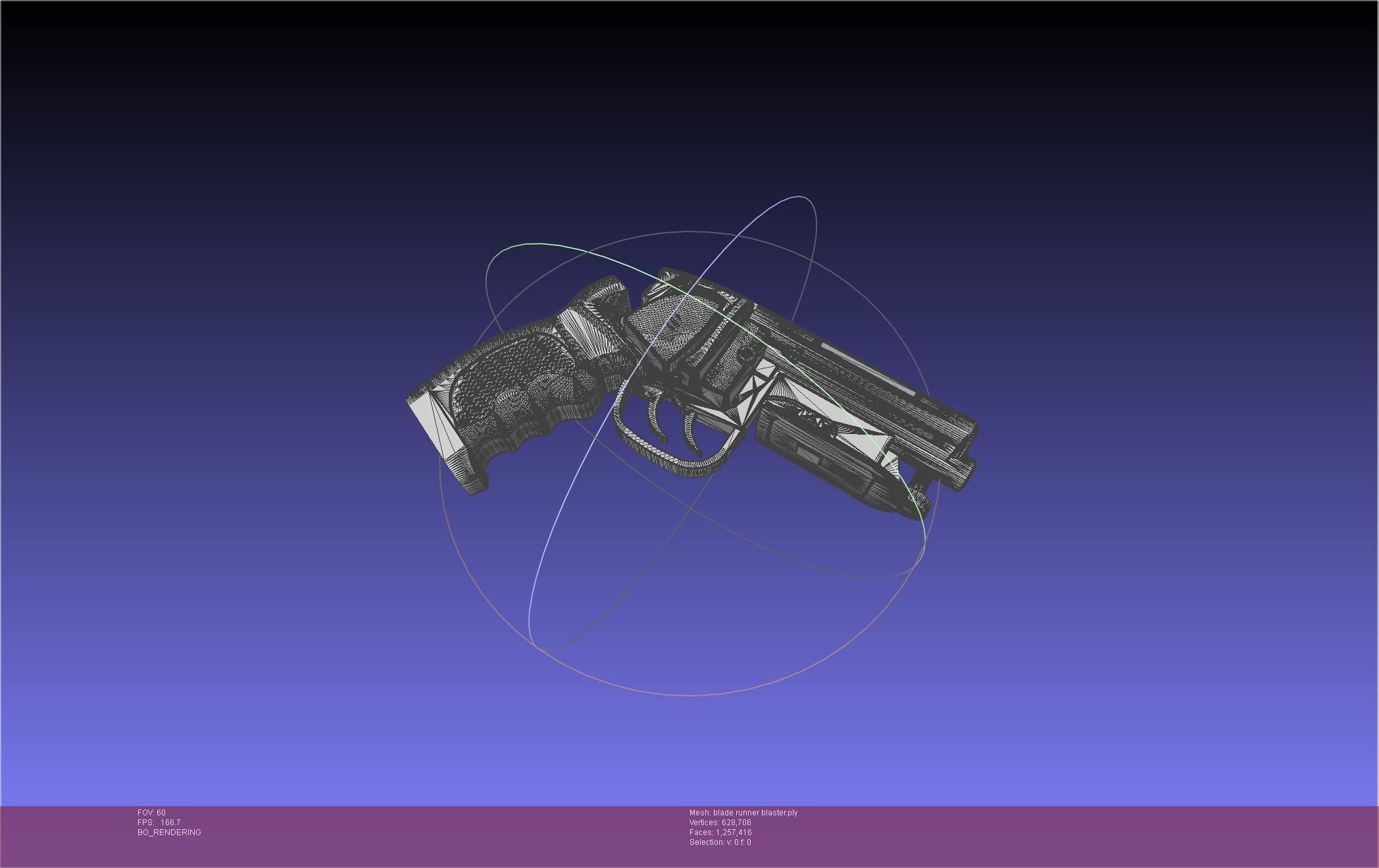 Blade Runner Deckard Blaster Basic Model 3D model_97