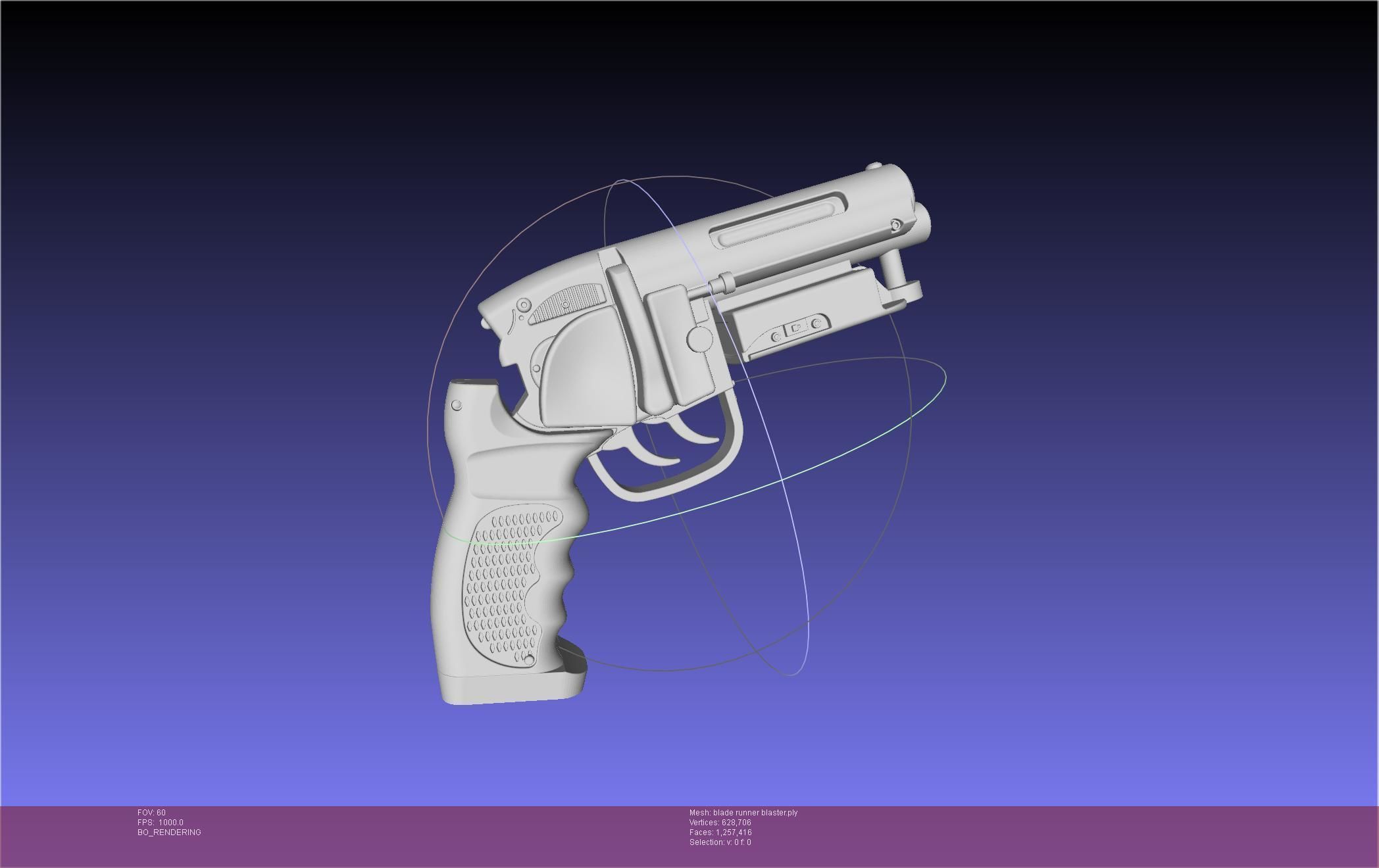 Blade Runner Deckard Blaster Basic Model 3D model_49