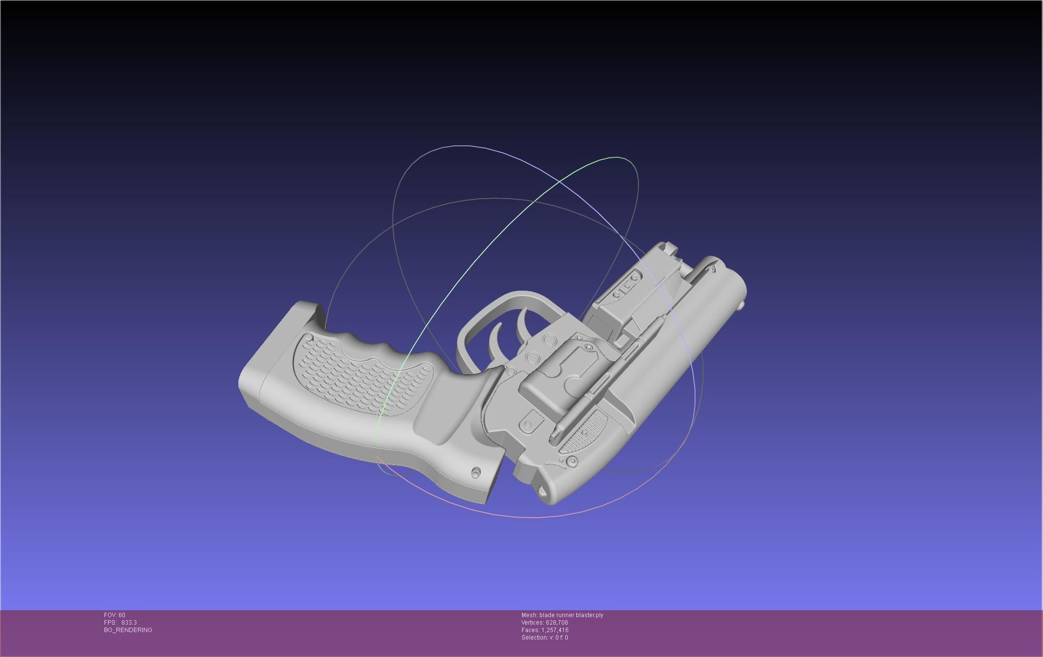 Blade Runner Deckard Blaster Basic Model 3D model_43