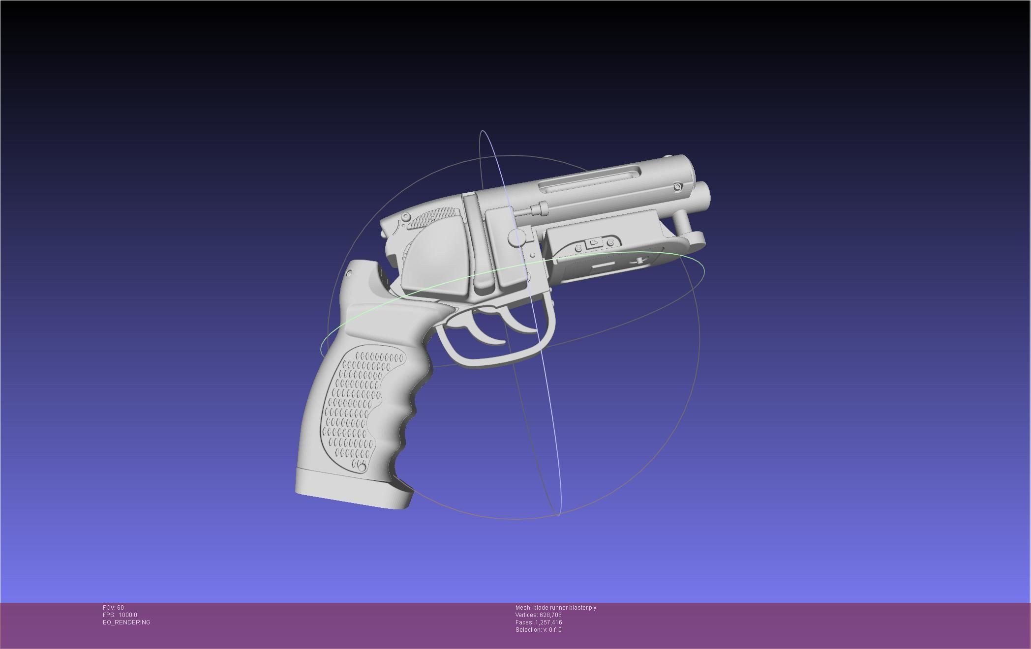 Blade Runner Deckard Blaster Basic Model 3D model_51