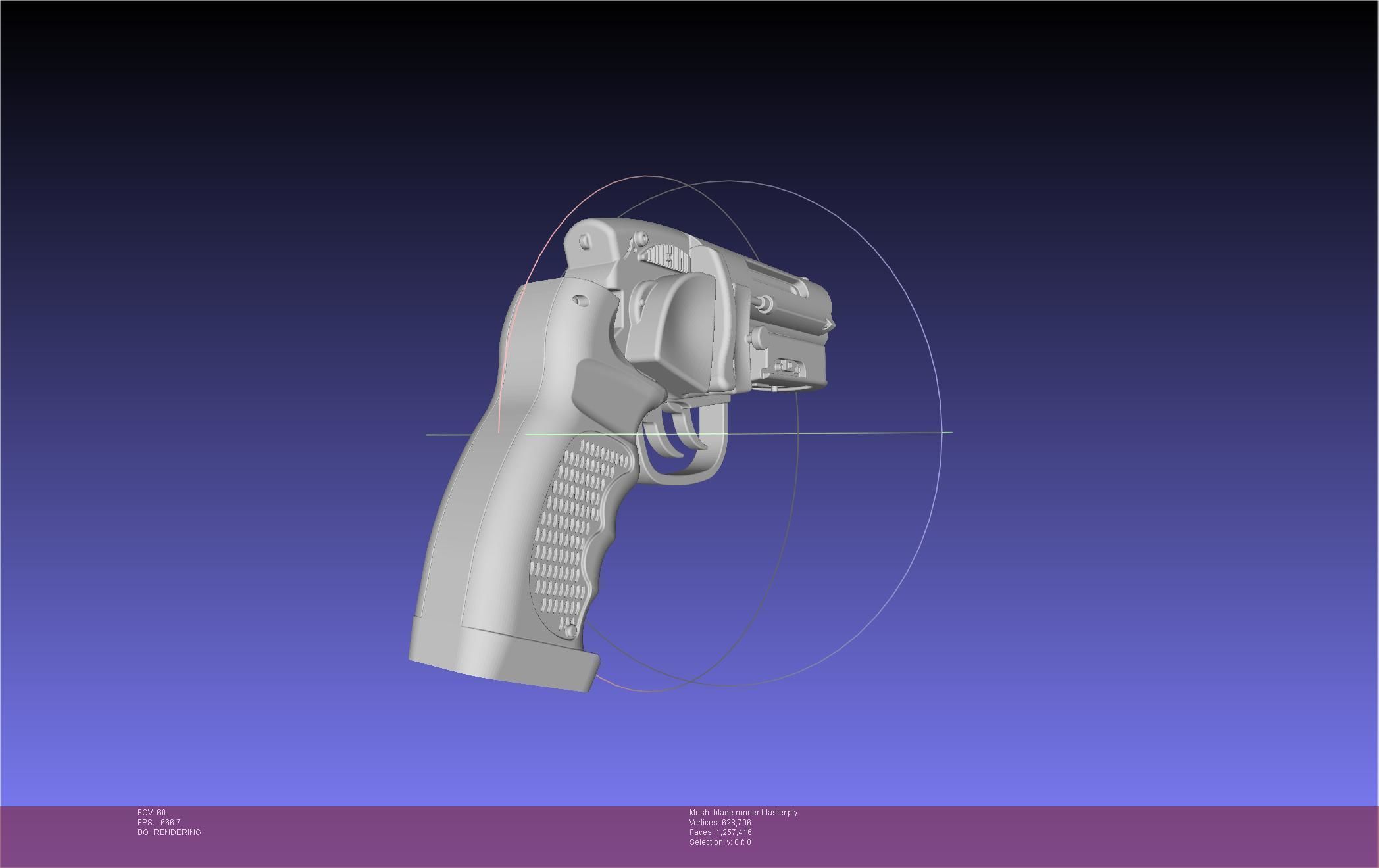 Blade Runner Deckard Blaster Basic Model 3D model_33
