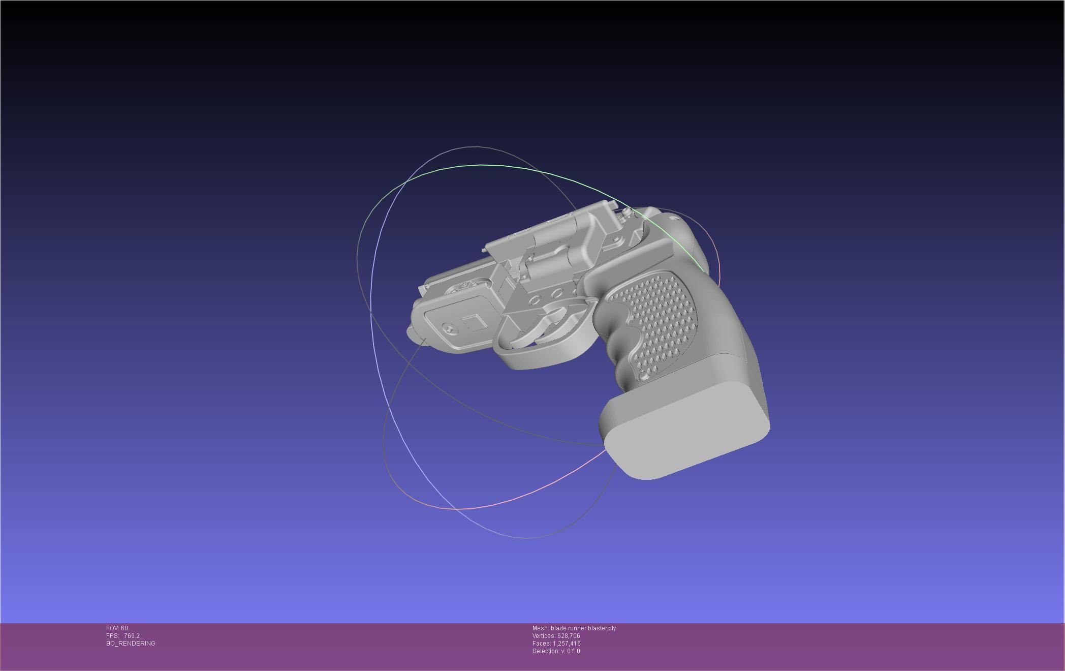 Blade Runner Deckard Blaster Basic Model 3D model_63