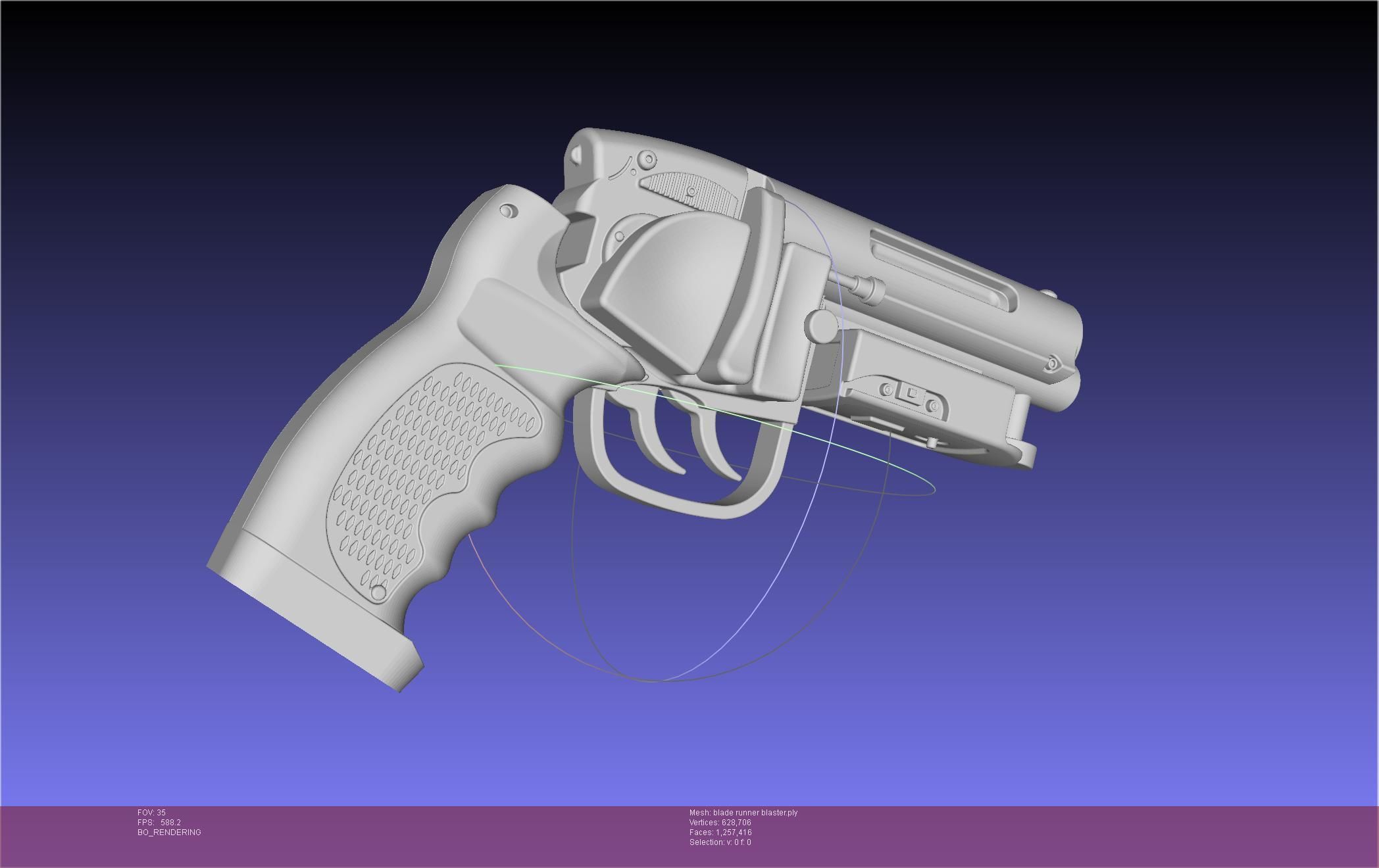 Blade Runner Deckard Blaster Basic Model 3D model_125