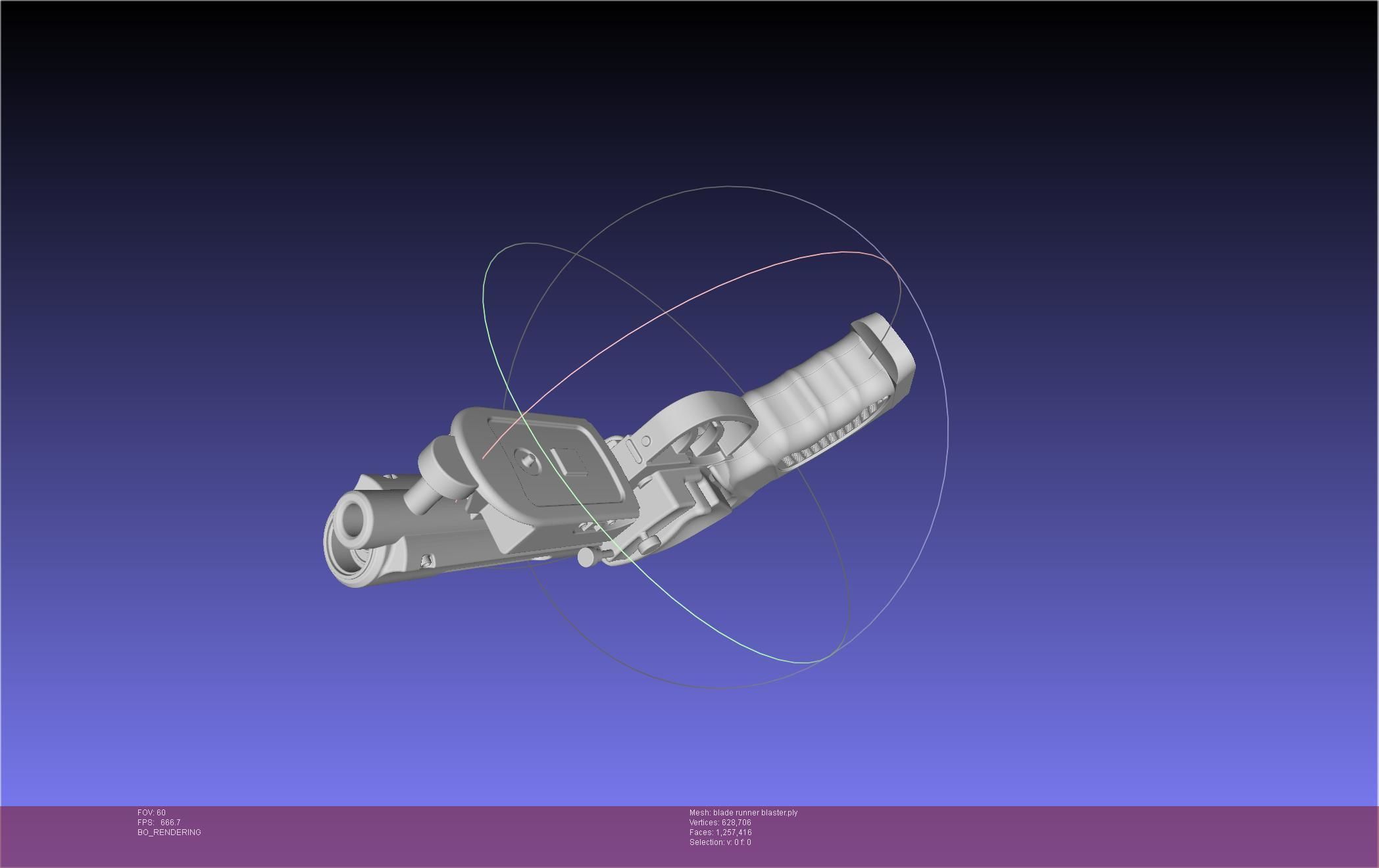 Blade Runner Deckard Blaster Basic Model 3D model_64