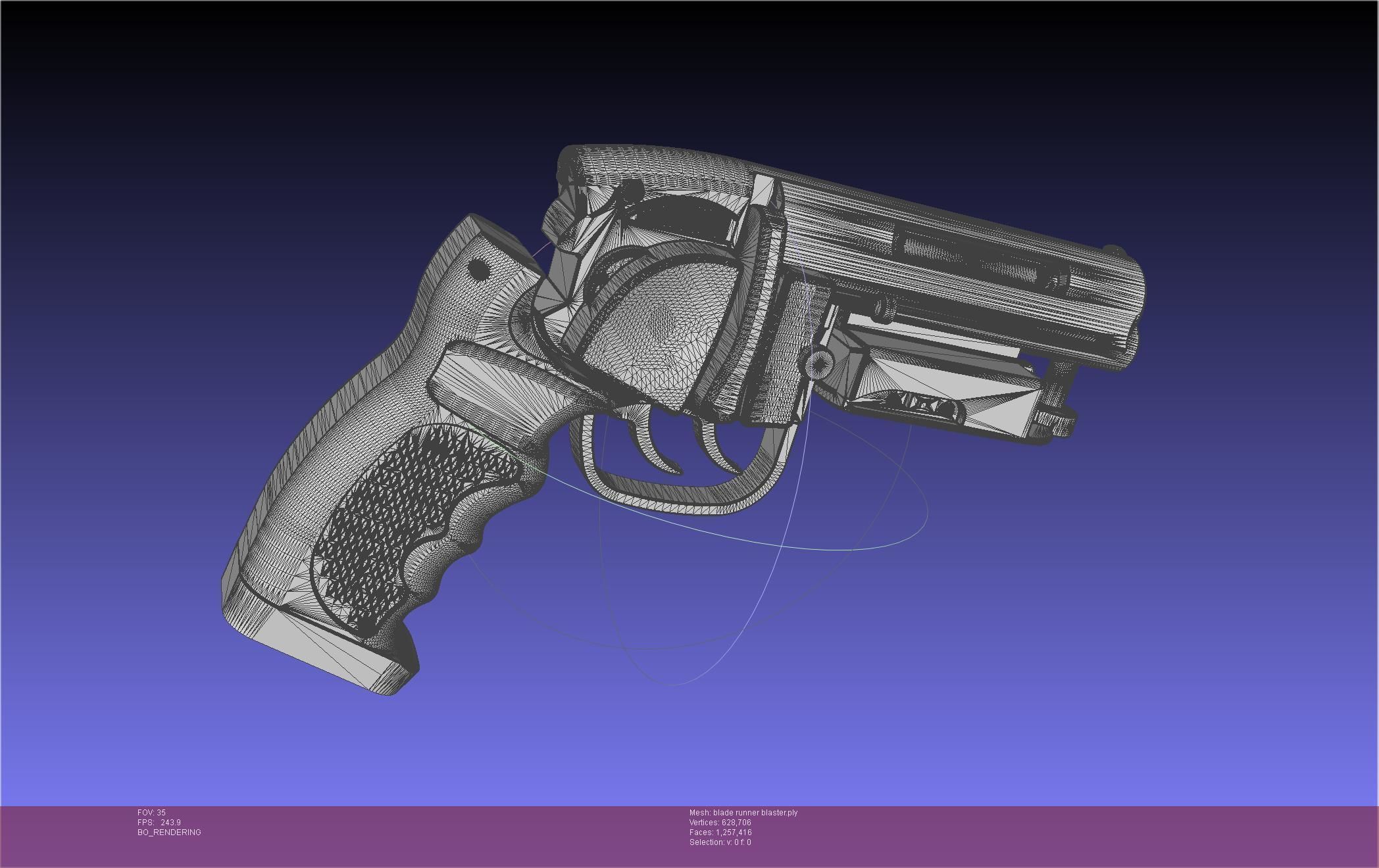 Blade Runner Deckard Blaster Basic Model 3D model_1