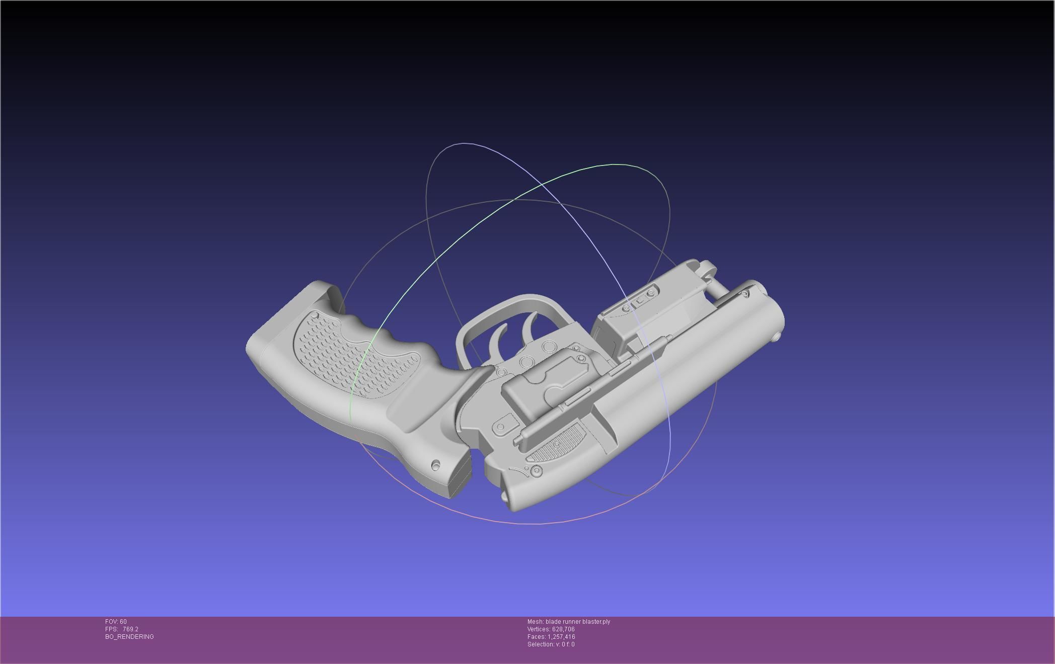 Blade Runner Deckard Blaster Basic Model 3D model_42