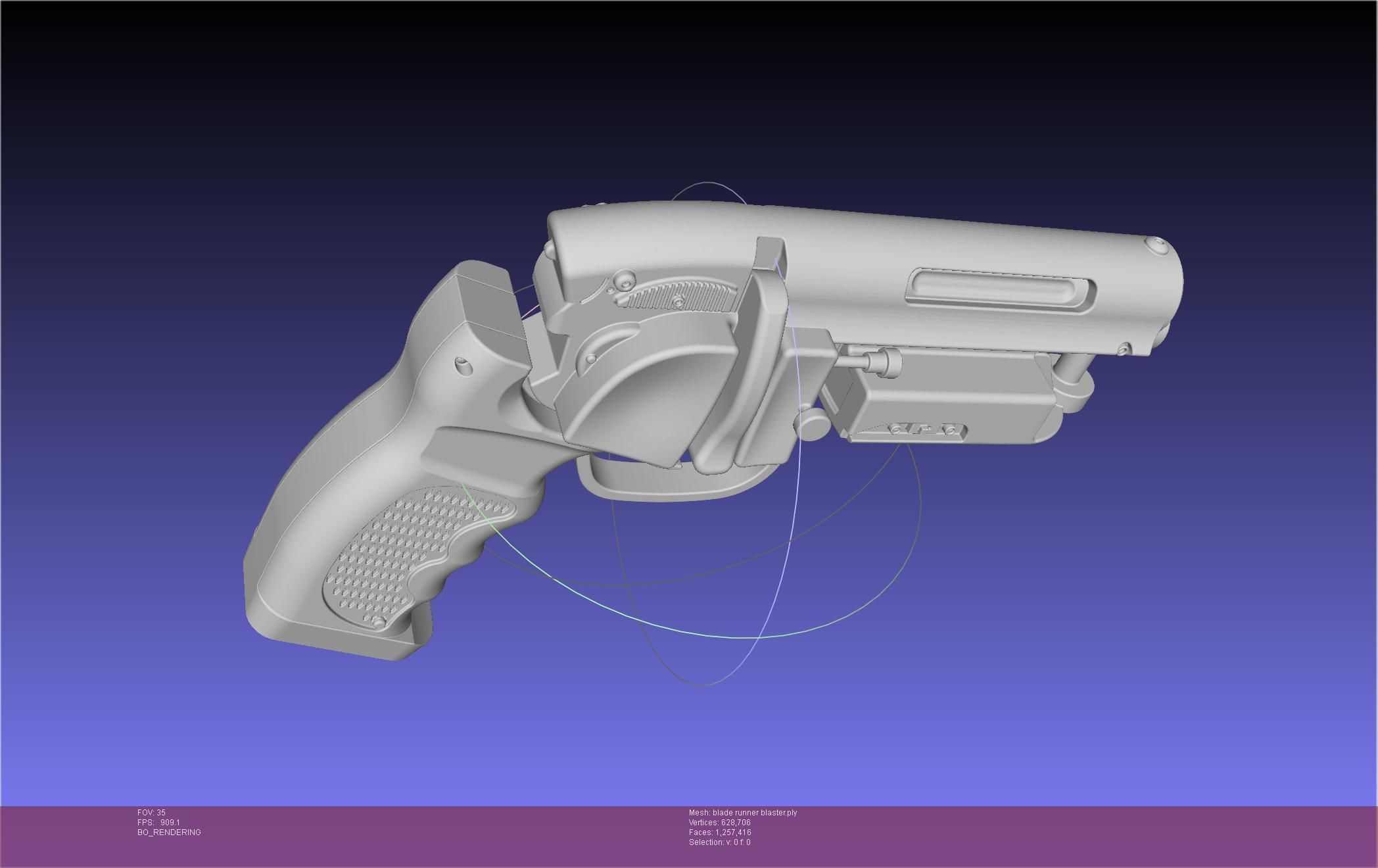 Blade Runner Deckard Blaster Basic Model 3D model_131