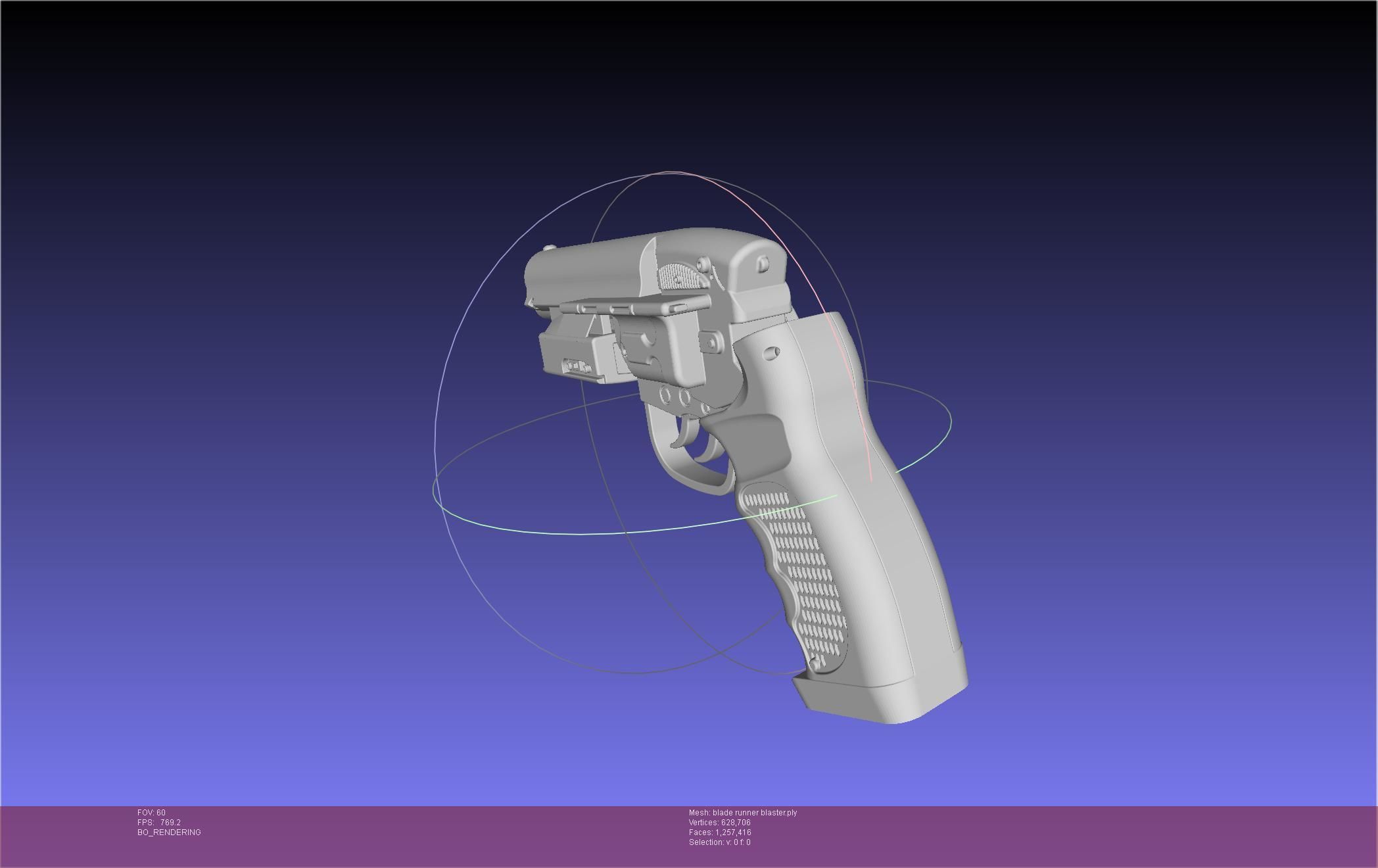 Blade Runner Deckard Blaster Basic Model 3D model_34