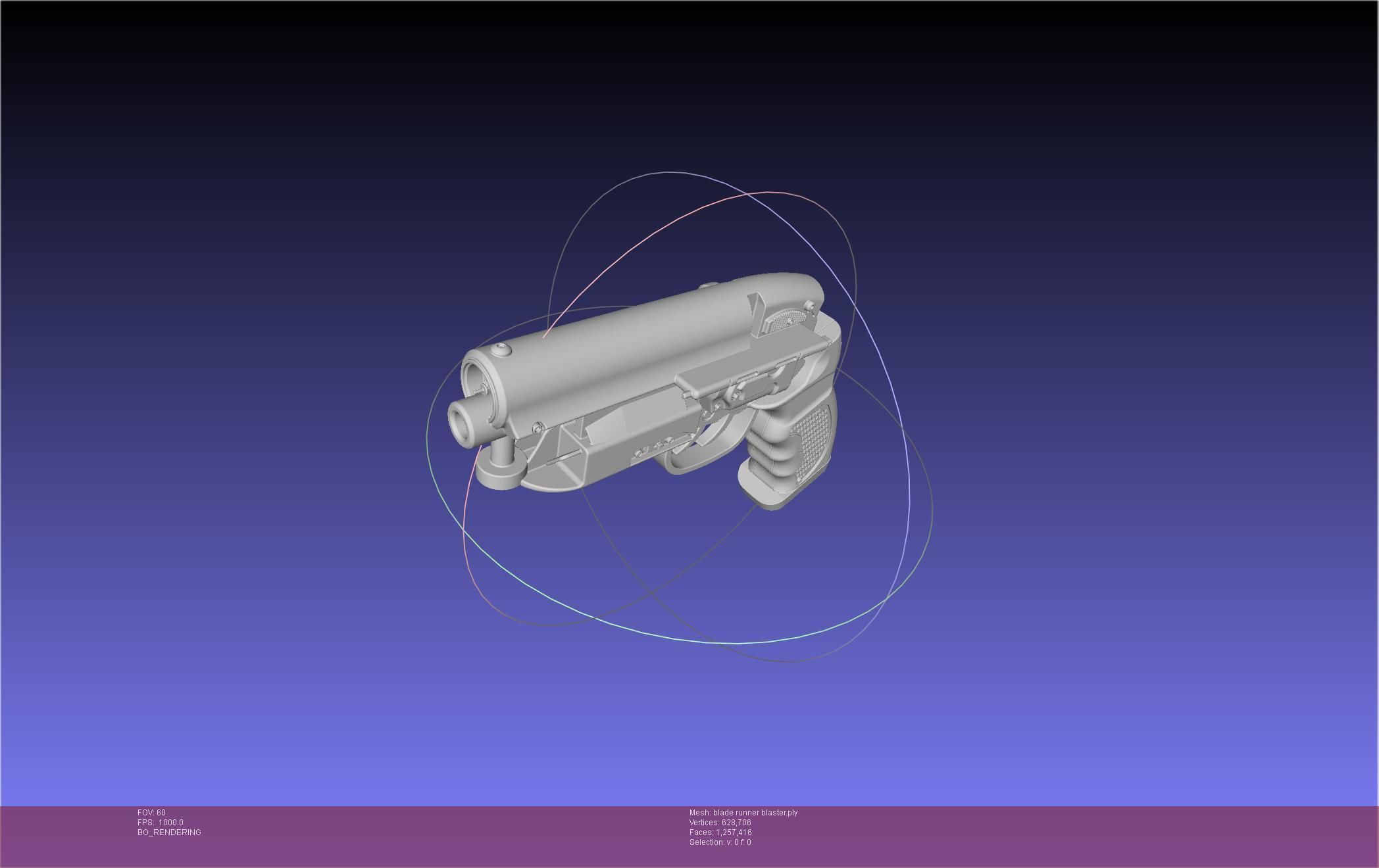 Blade Runner Deckard Blaster Basic Model 3D model_87