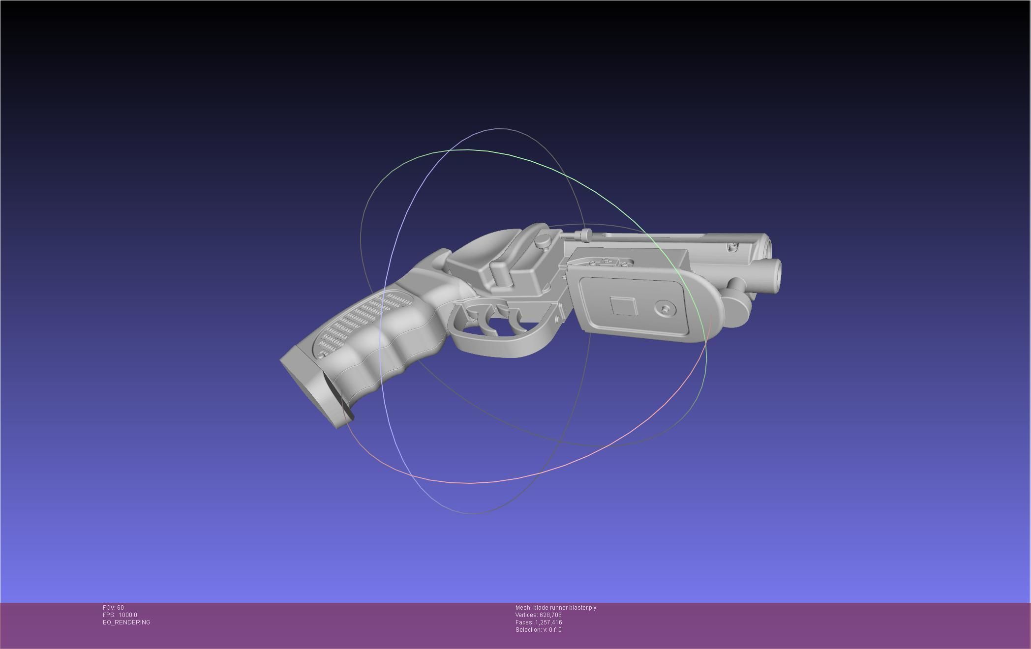 Blade Runner Deckard Blaster Basic Model 3D model_57