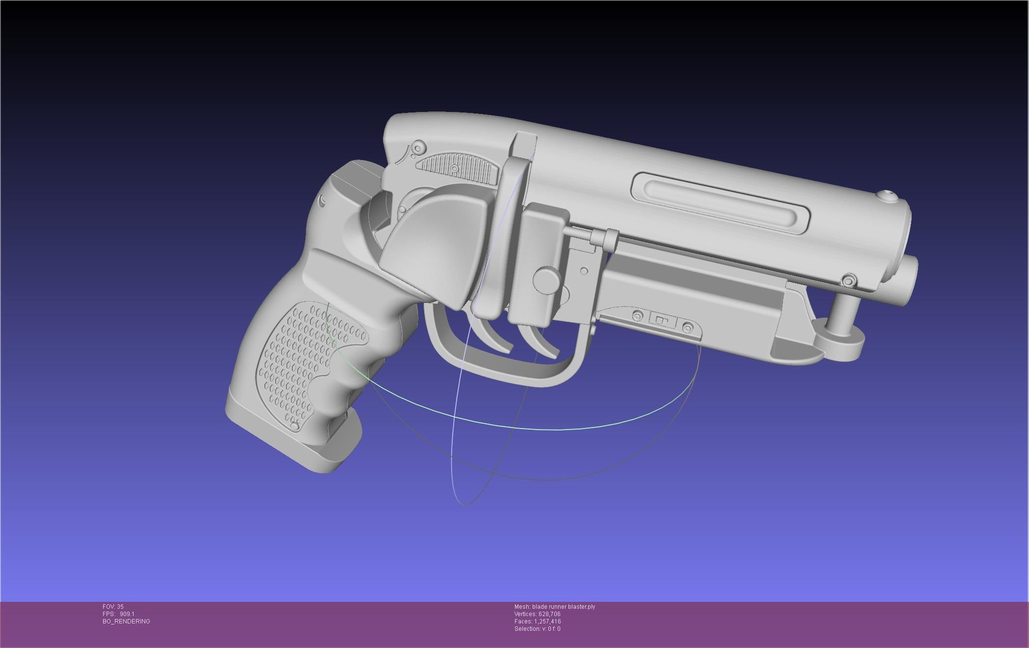 Blade Runner Deckard Blaster Basic Model 3D model_133