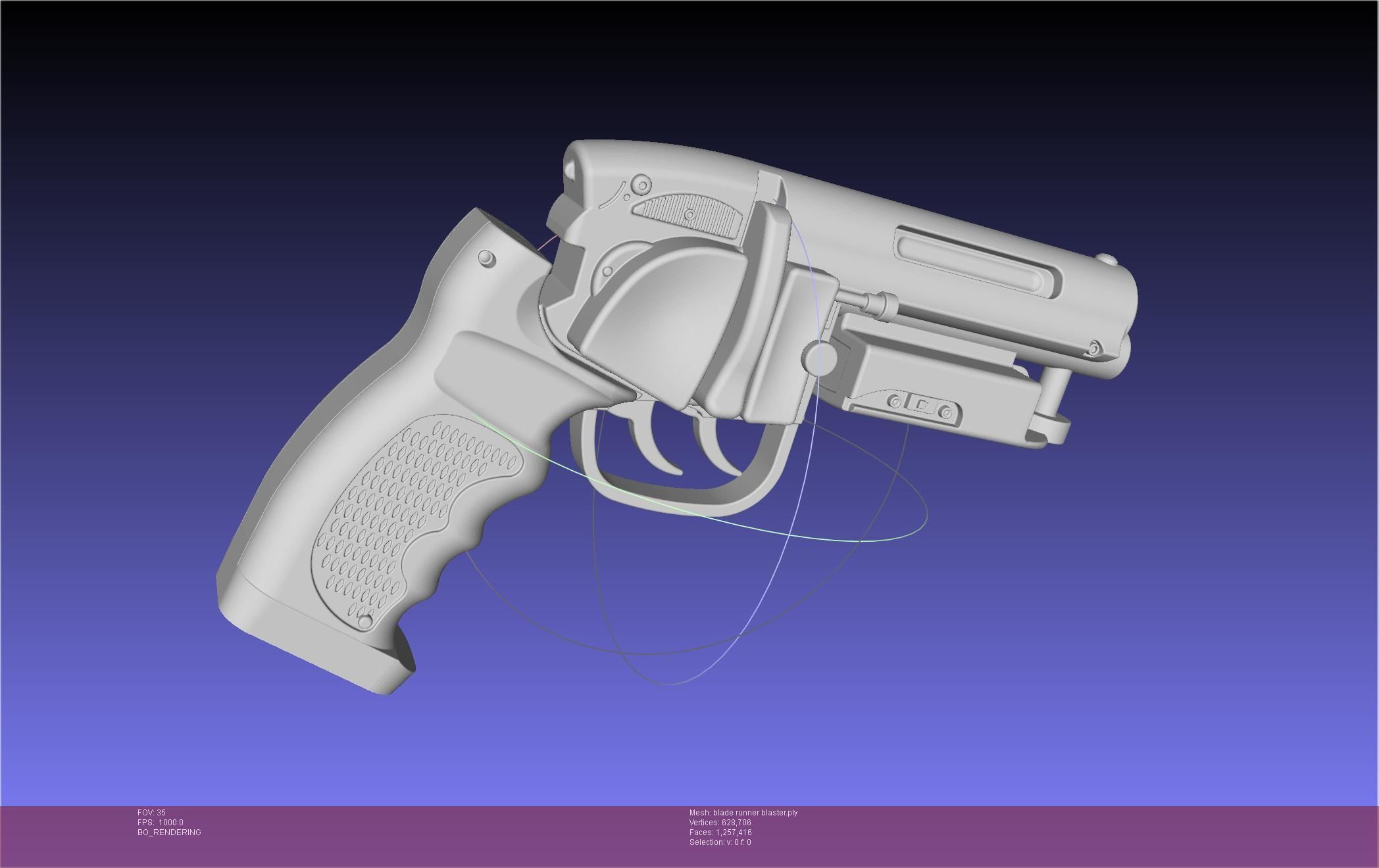 Blade Runner Deckard Blaster Basic Model 3D model_122