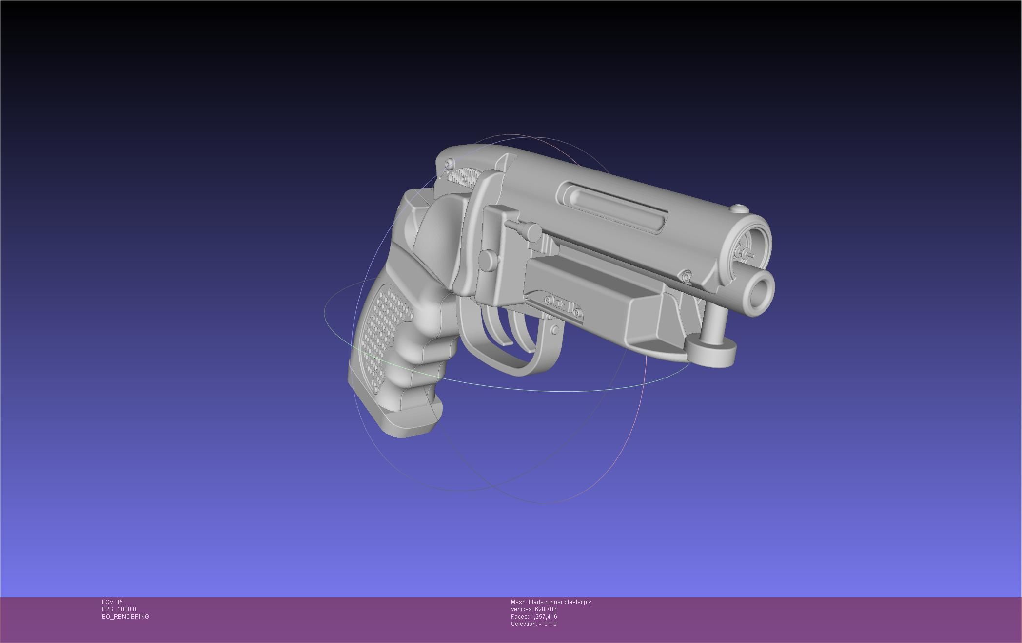 Blade Runner Deckard Blaster Basic Model 3D model_136