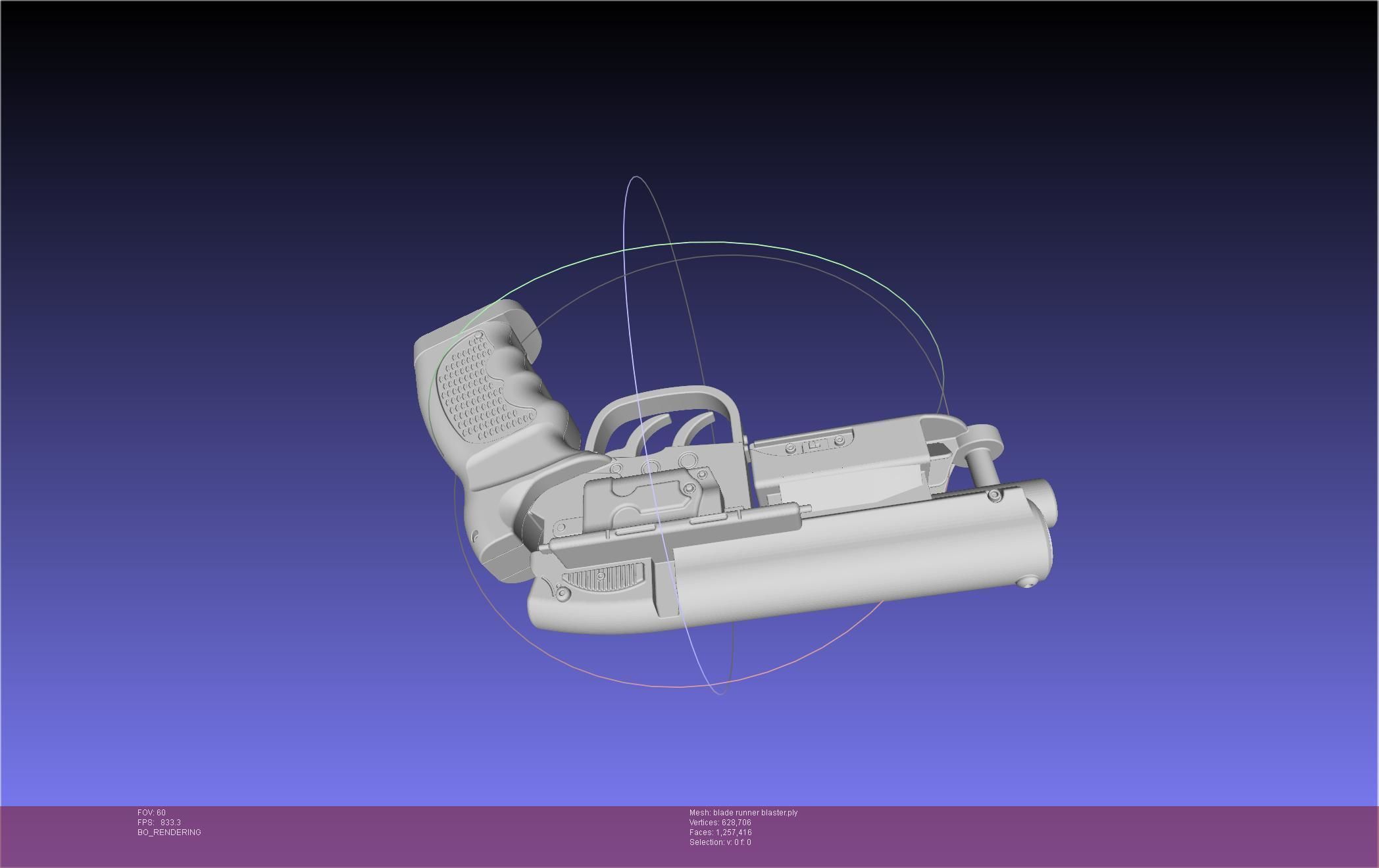 Blade Runner Deckard Blaster Basic Model 3D model_41