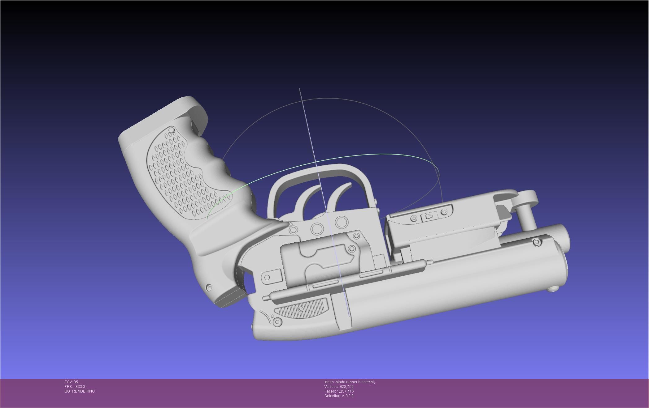 Blade Runner Deckard Blaster Basic Model 3D model_128