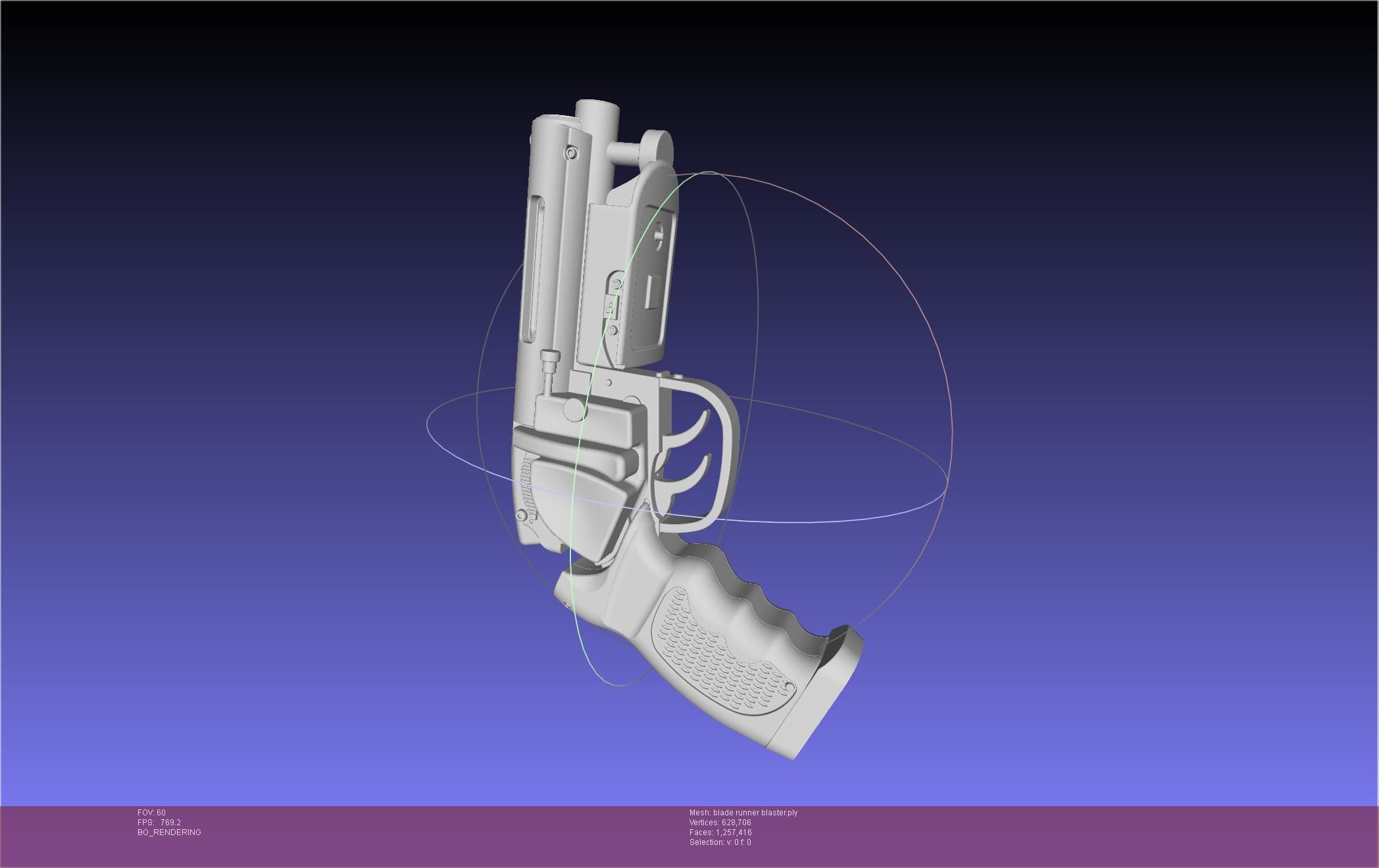 Blade Runner Deckard Blaster Basic Model 3D model_69