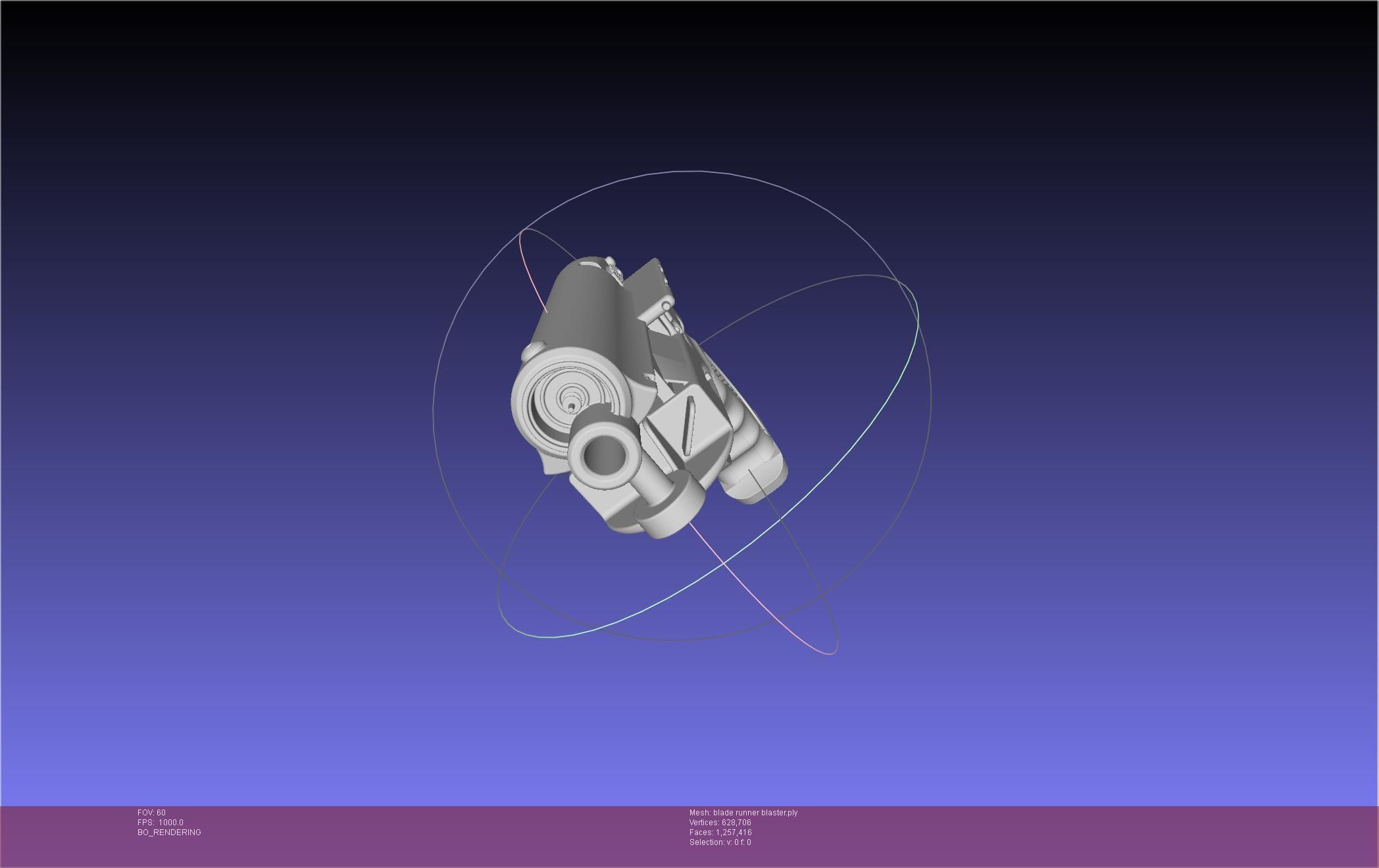 Blade Runner Deckard Blaster Basic Model 3D model_28