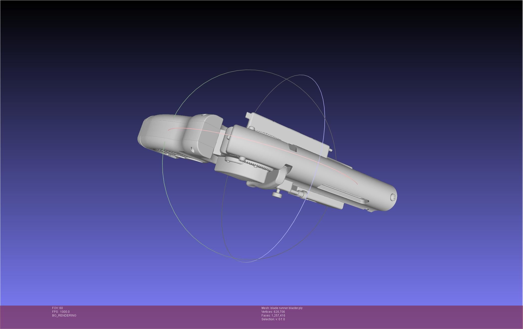 Blade Runner Deckard Blaster Basic Model 3D model_26