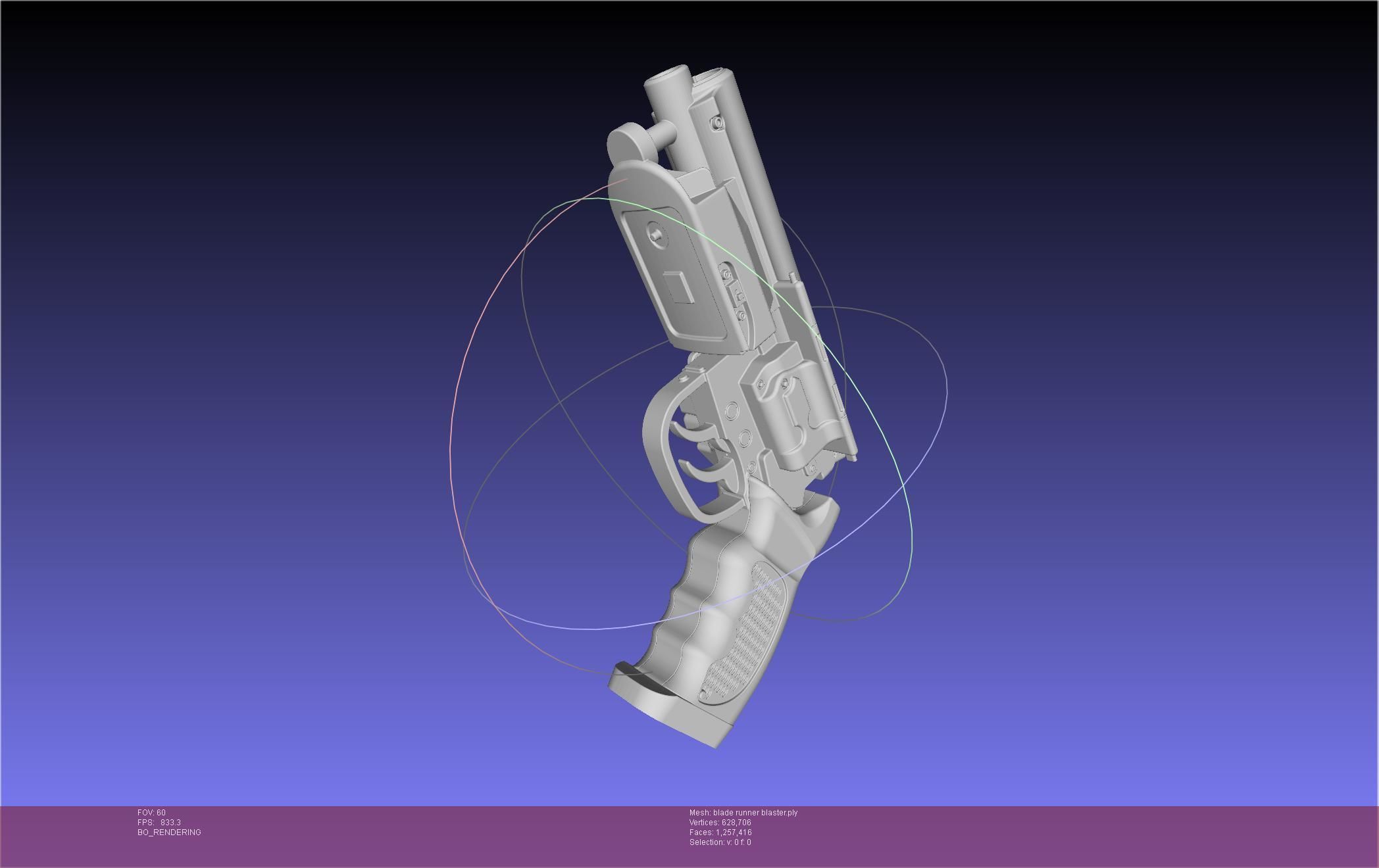 Blade Runner Deckard Blaster Basic Model 3D model_68