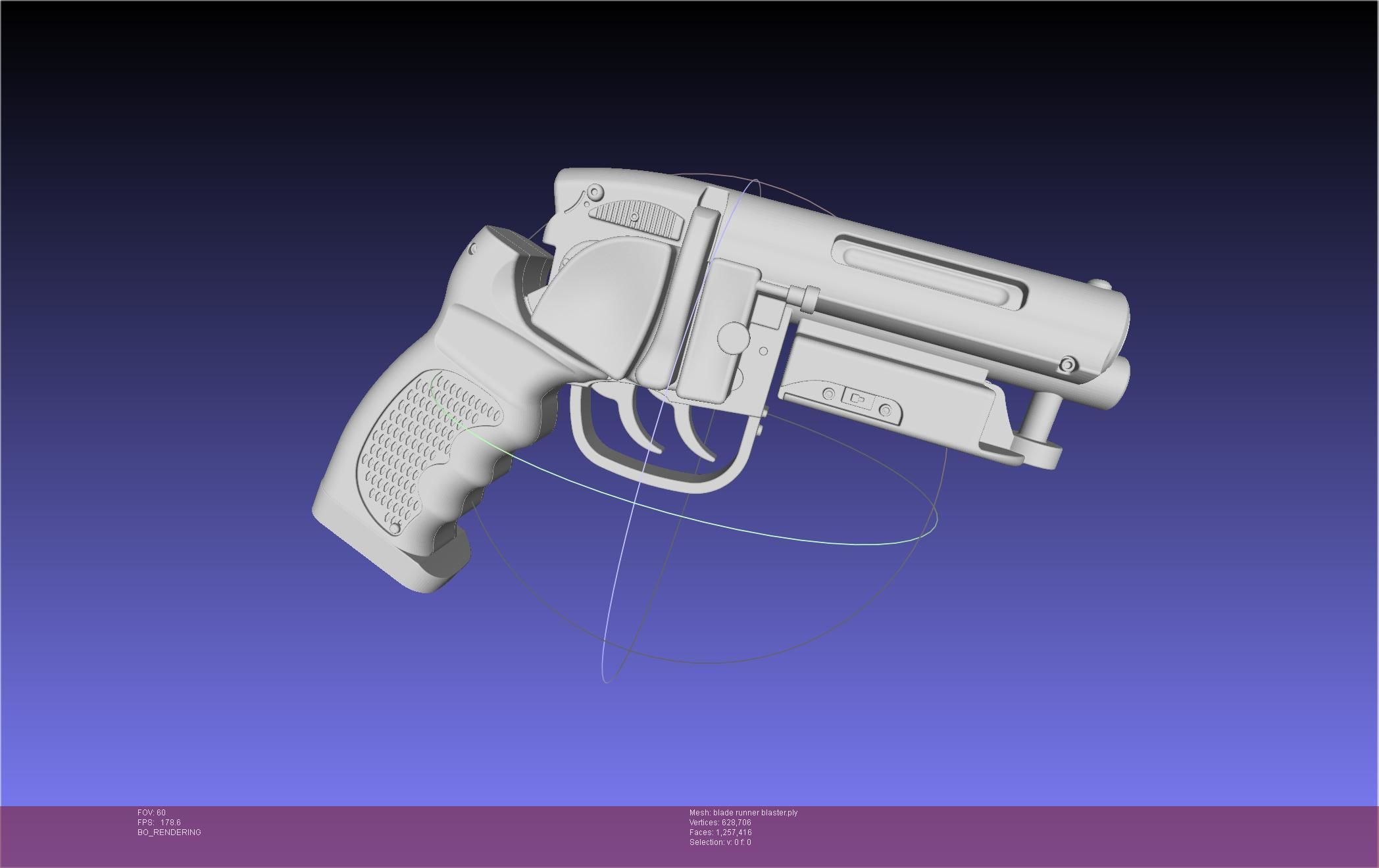 Blade Runner Deckard Blaster Basic Model 3D model_10