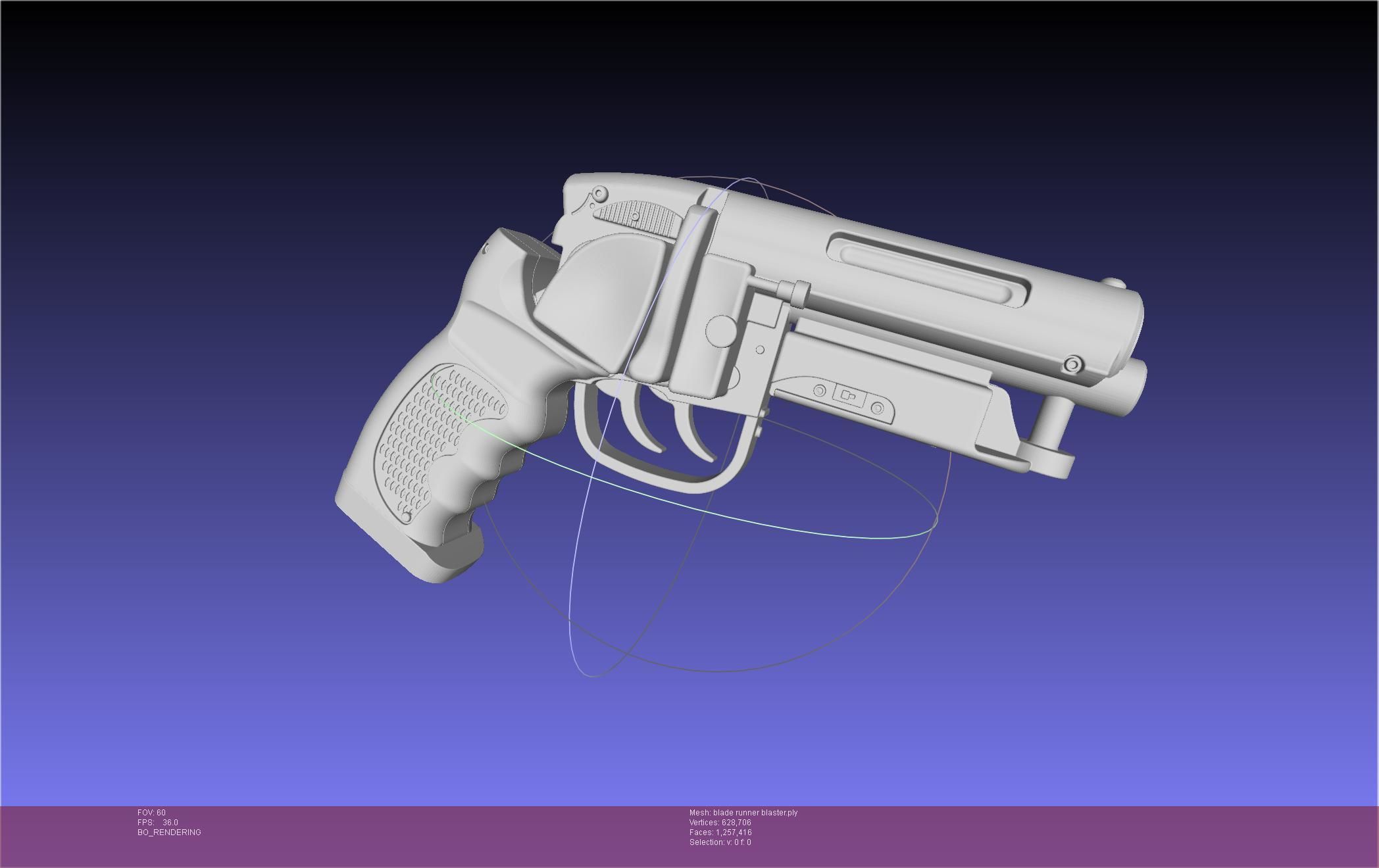 Blade Runner Deckard Blaster Basic Model 3D model_8