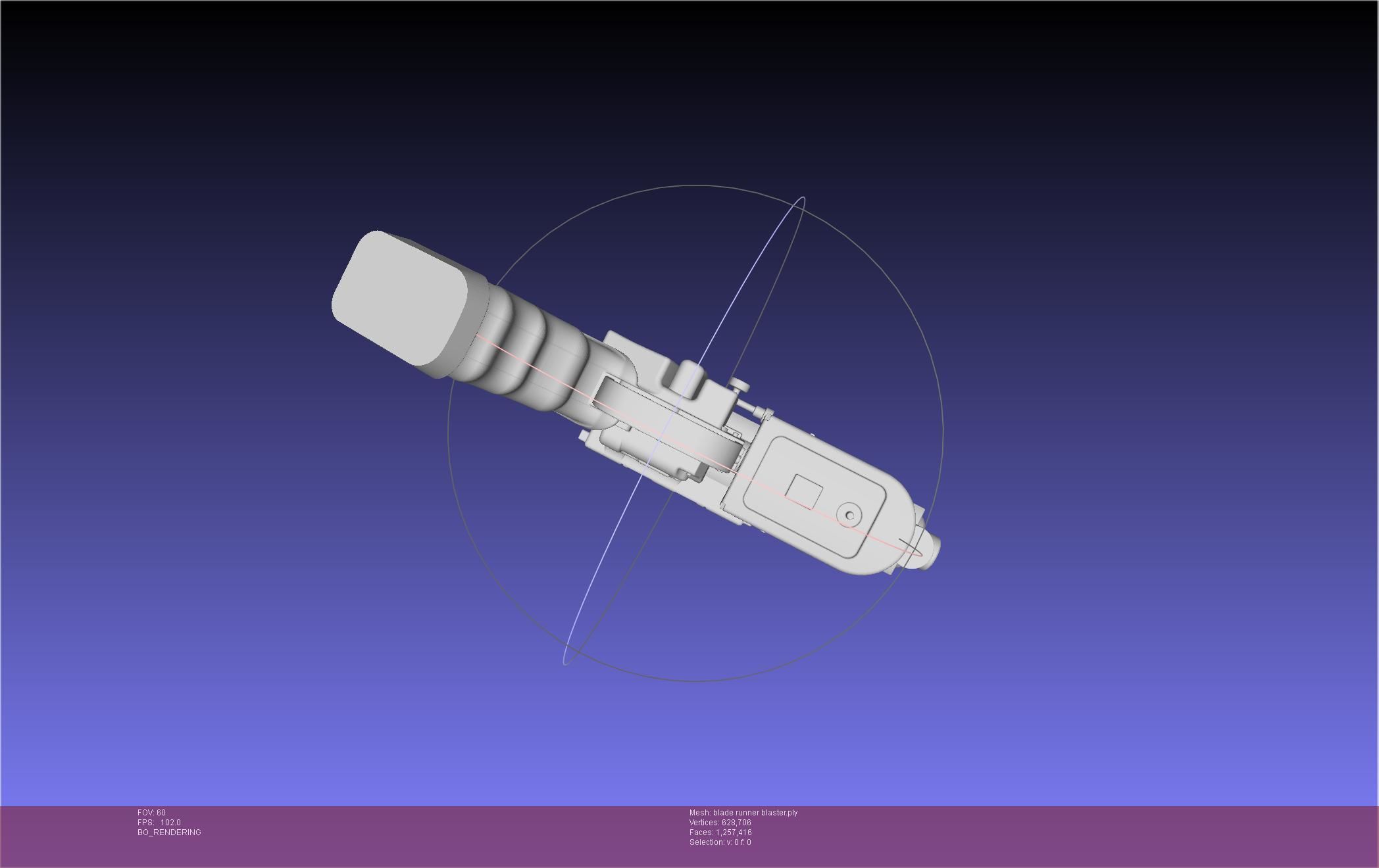 Blade Runner Deckard Blaster Basic Model 3D model_19